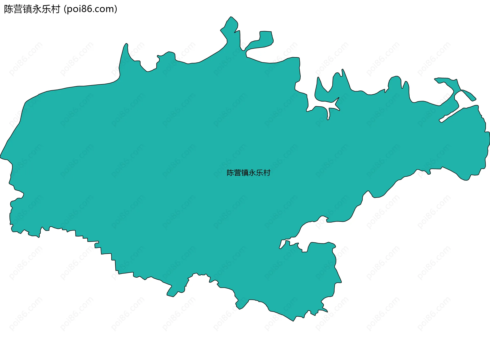 陈营镇永乐村边界地图