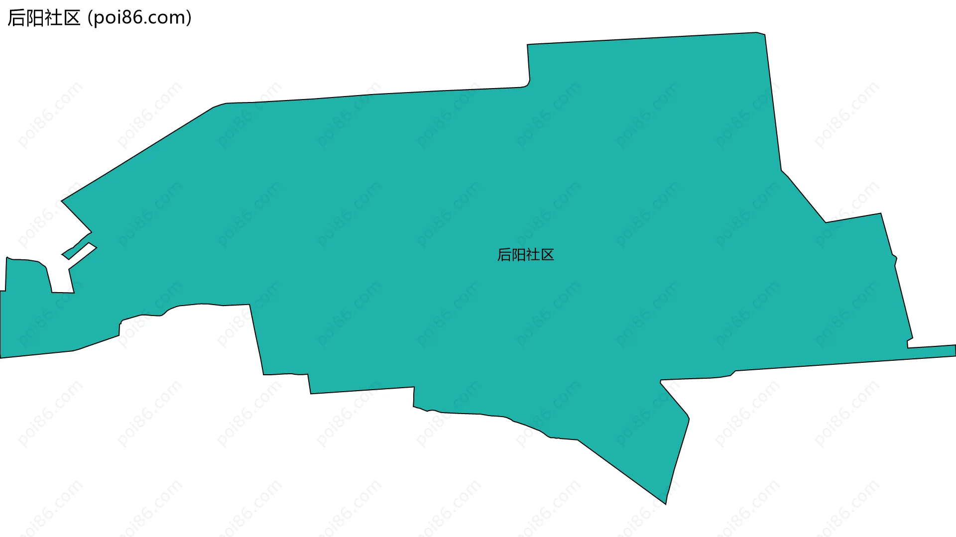 后阳社区边界地图