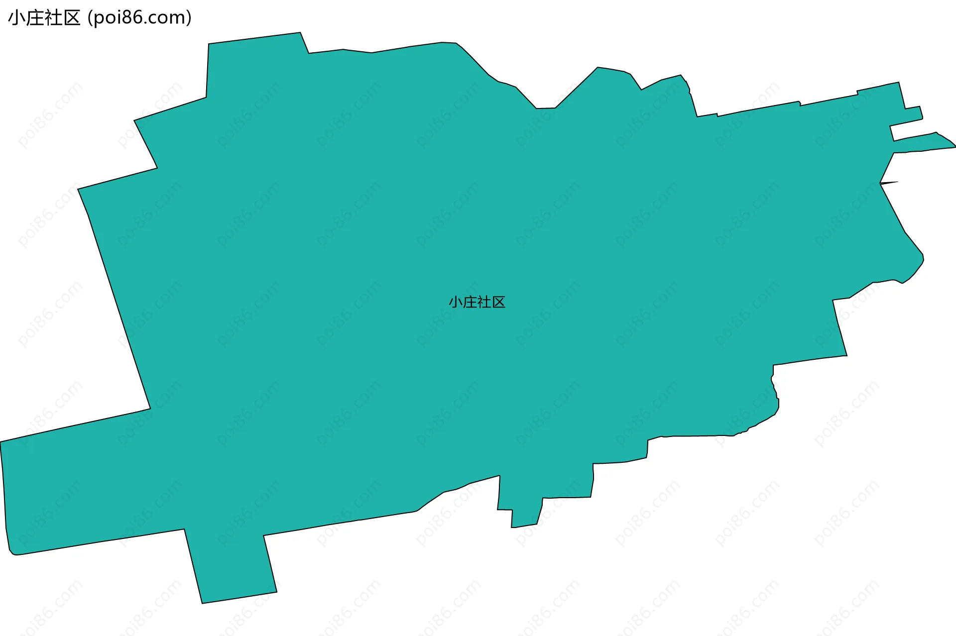 小庄社区边界地图
