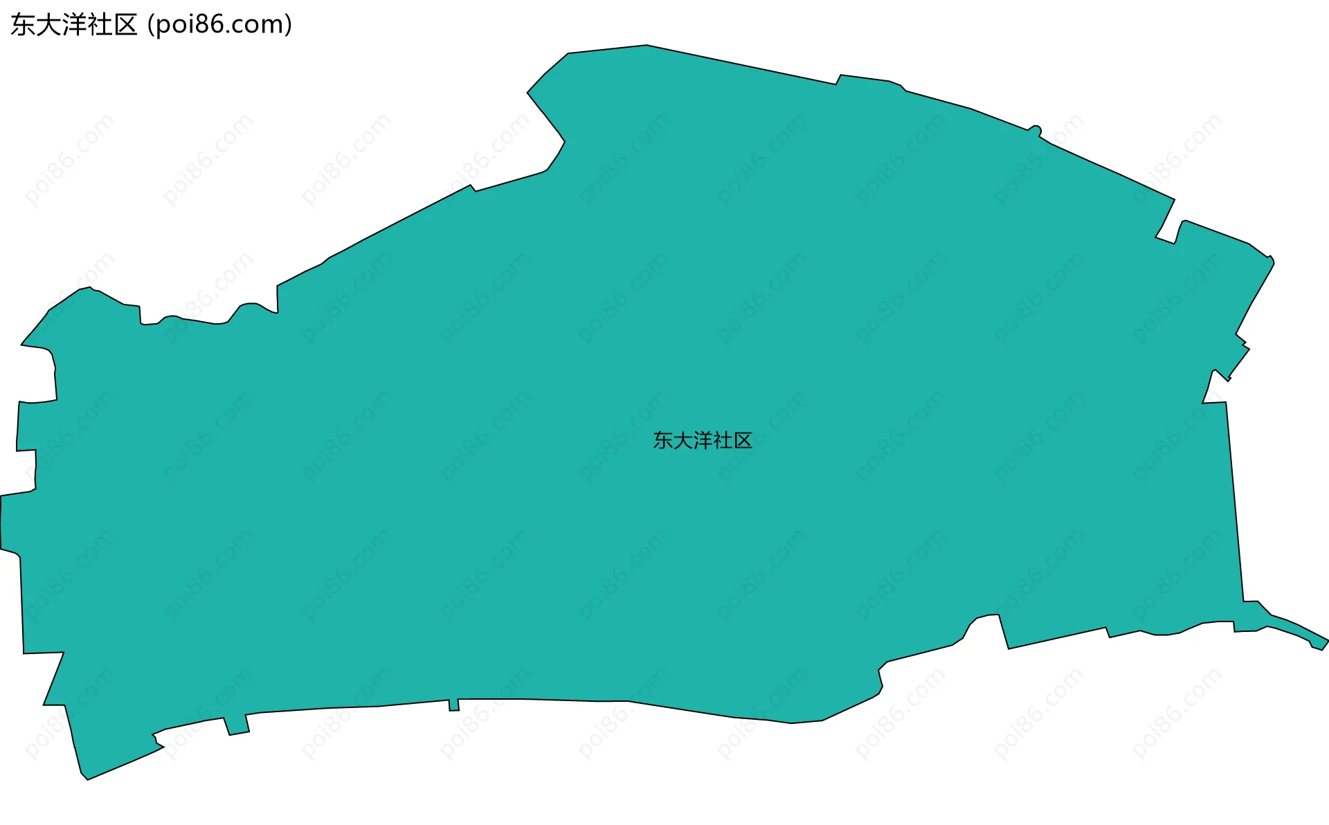 东大洋社区边界地图