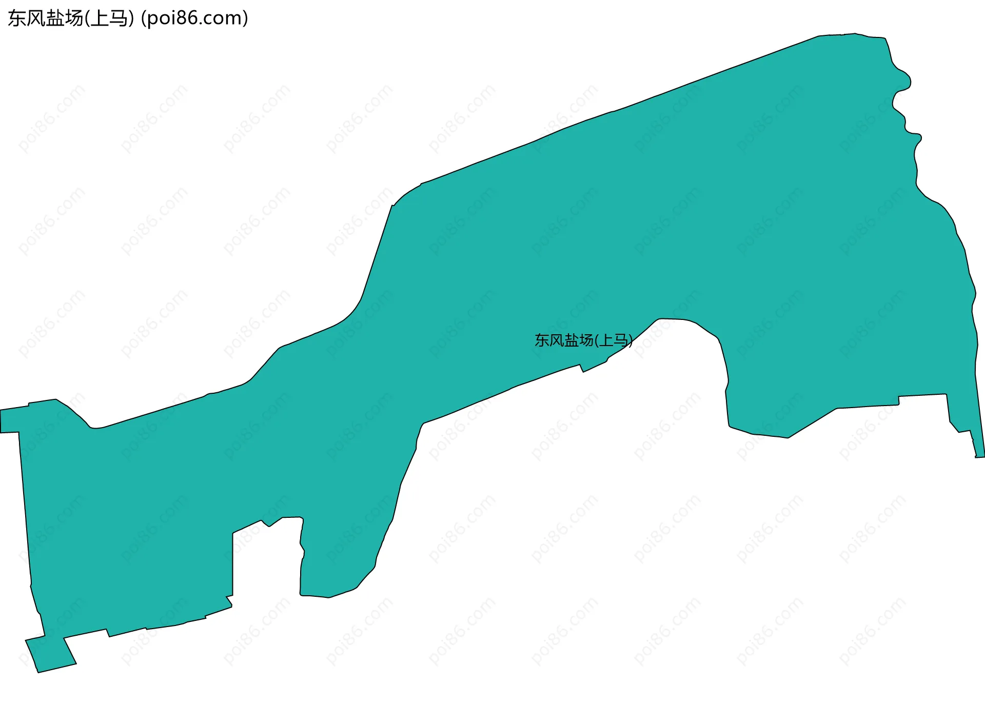 东风盐场(上马)边界地图