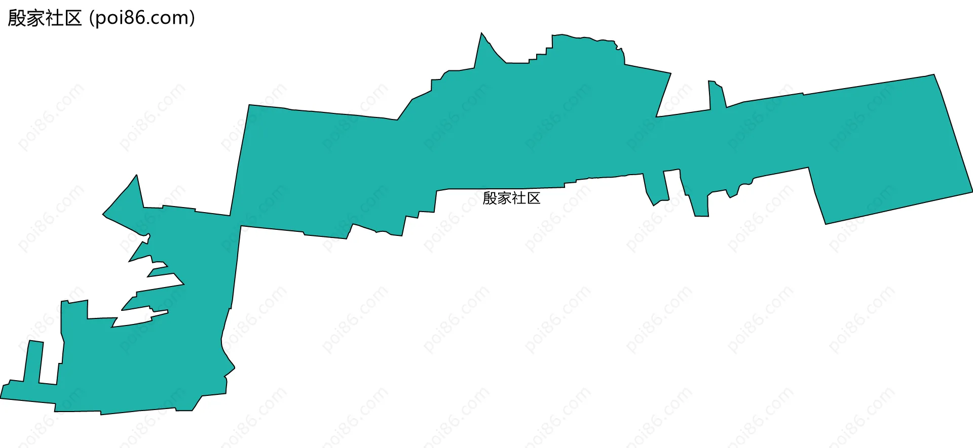 殷家社区边界地图