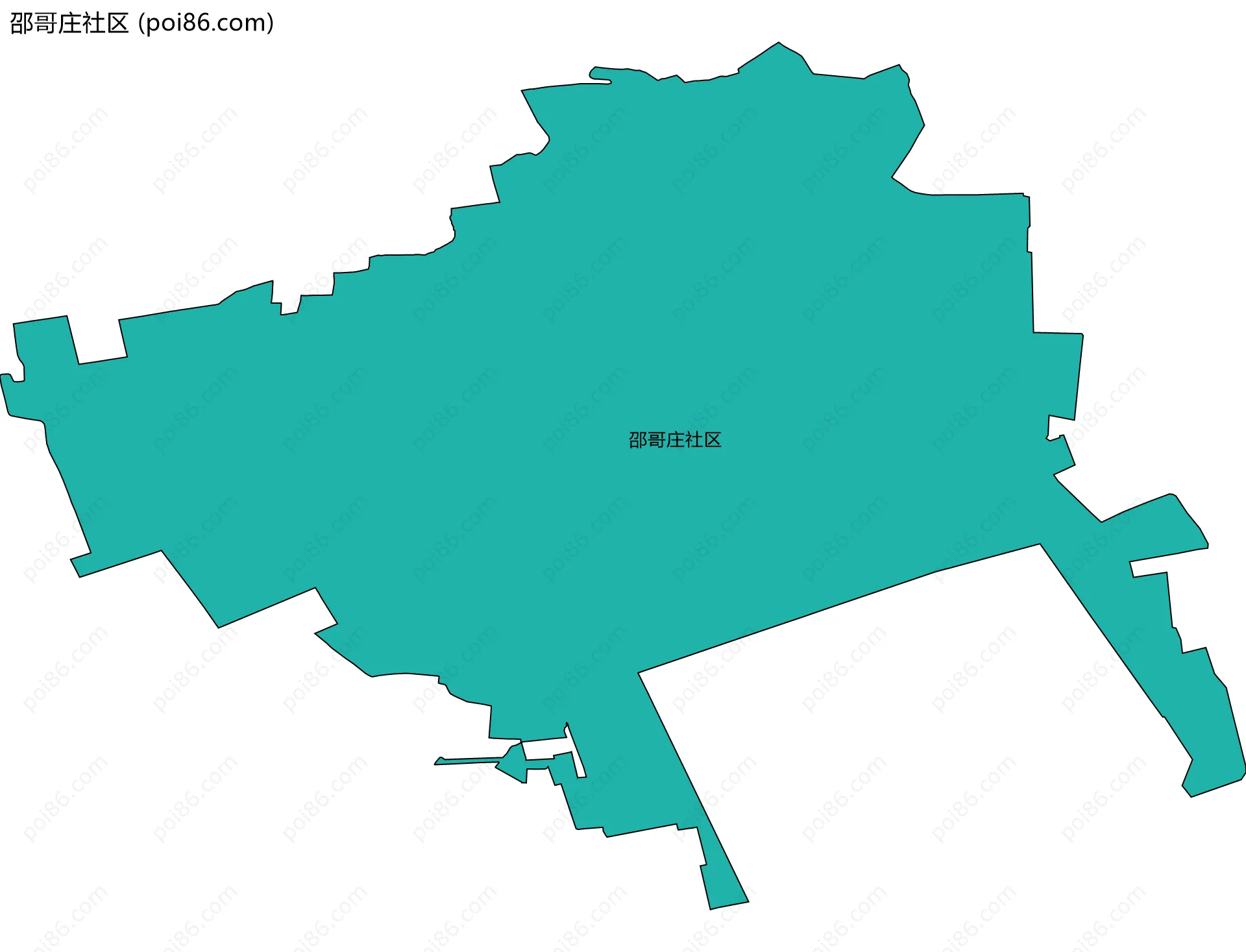 邵哥庄社区边界地图