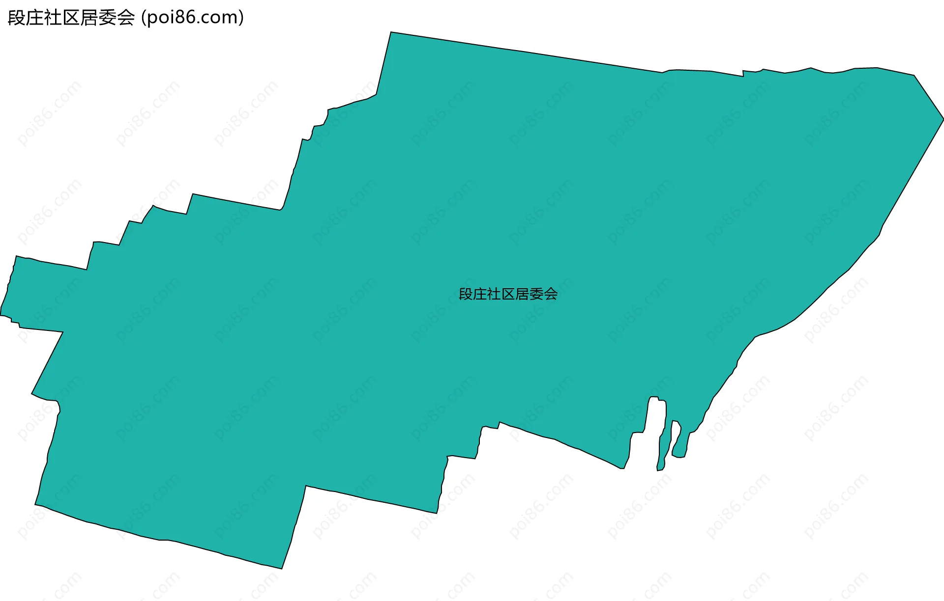 段庄社区居委会边界地图
