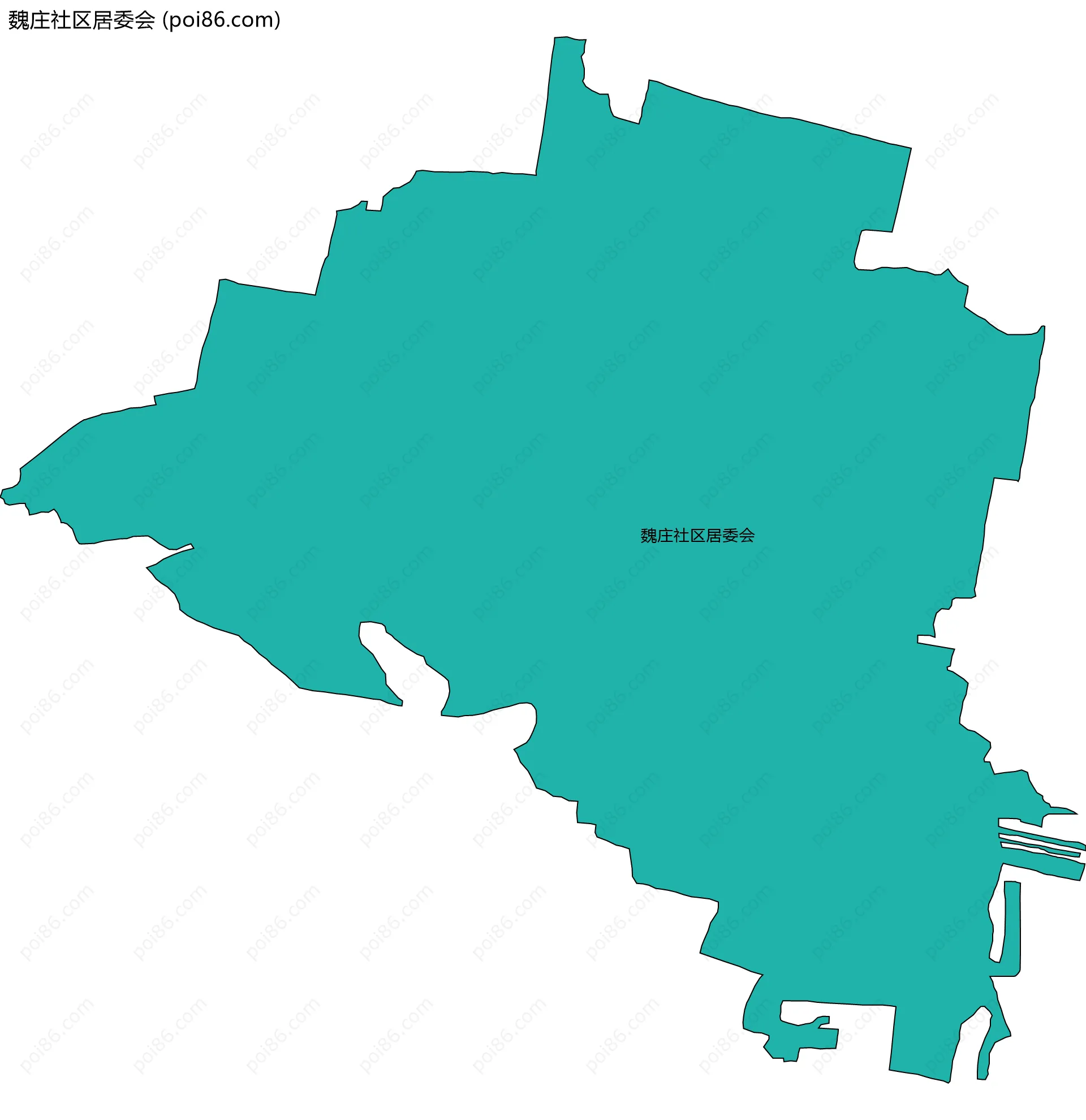 魏庄社区居委会边界地图