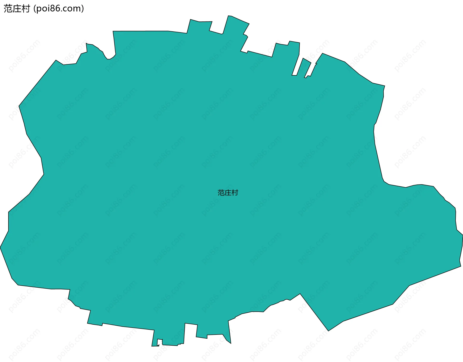 范庄村边界地图