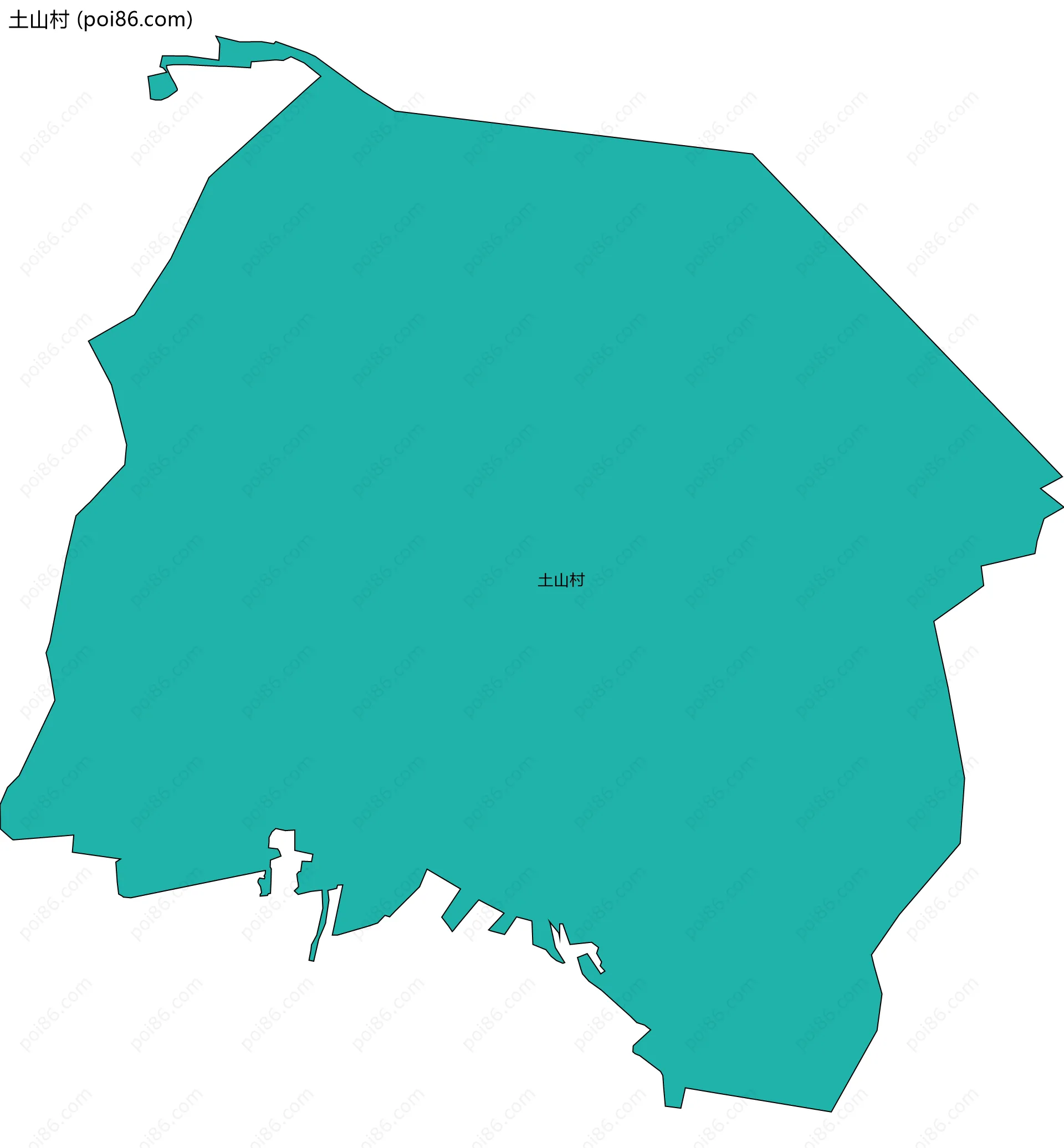 土山村边界地图