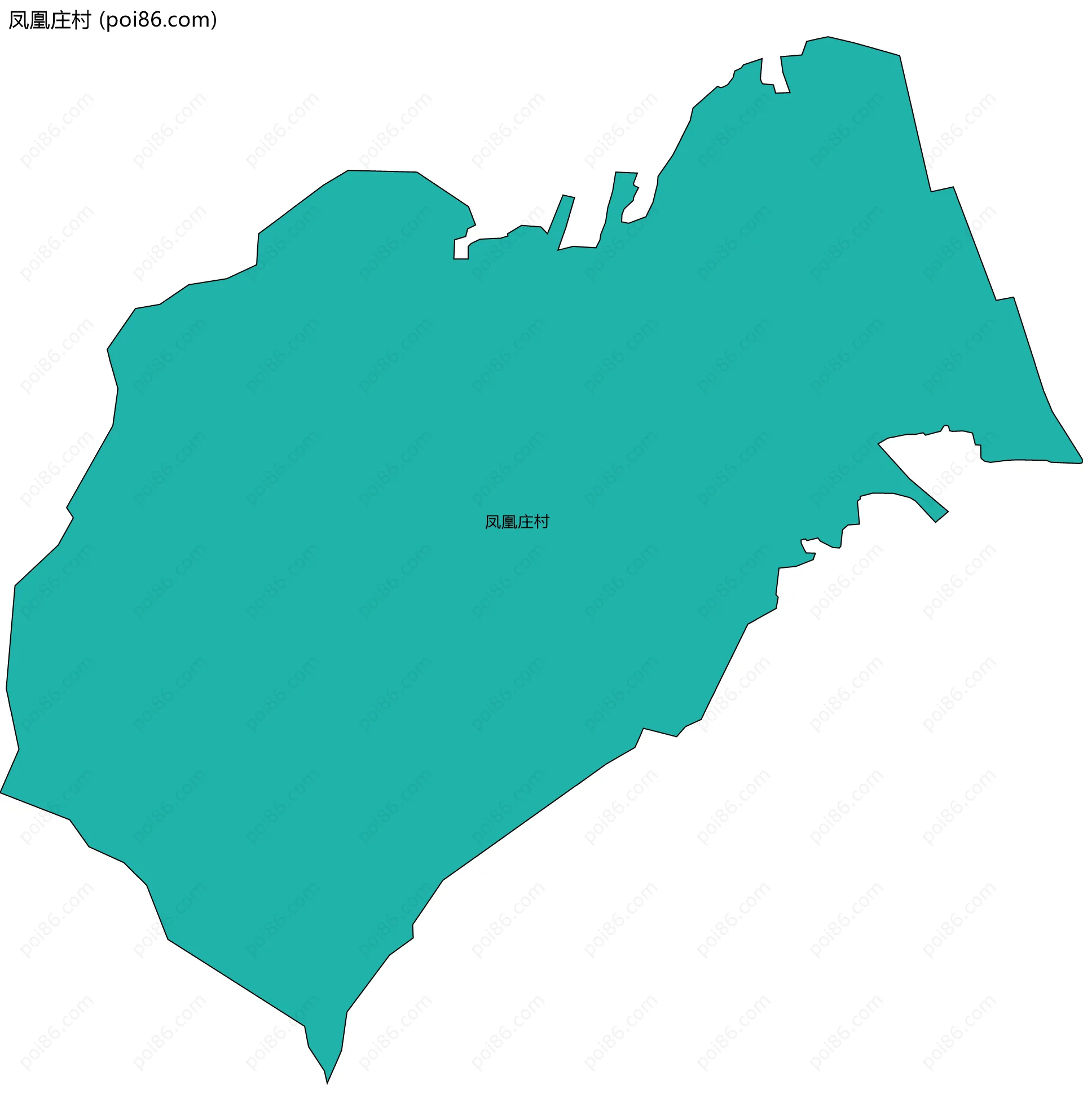 凤凰庄村边界地图