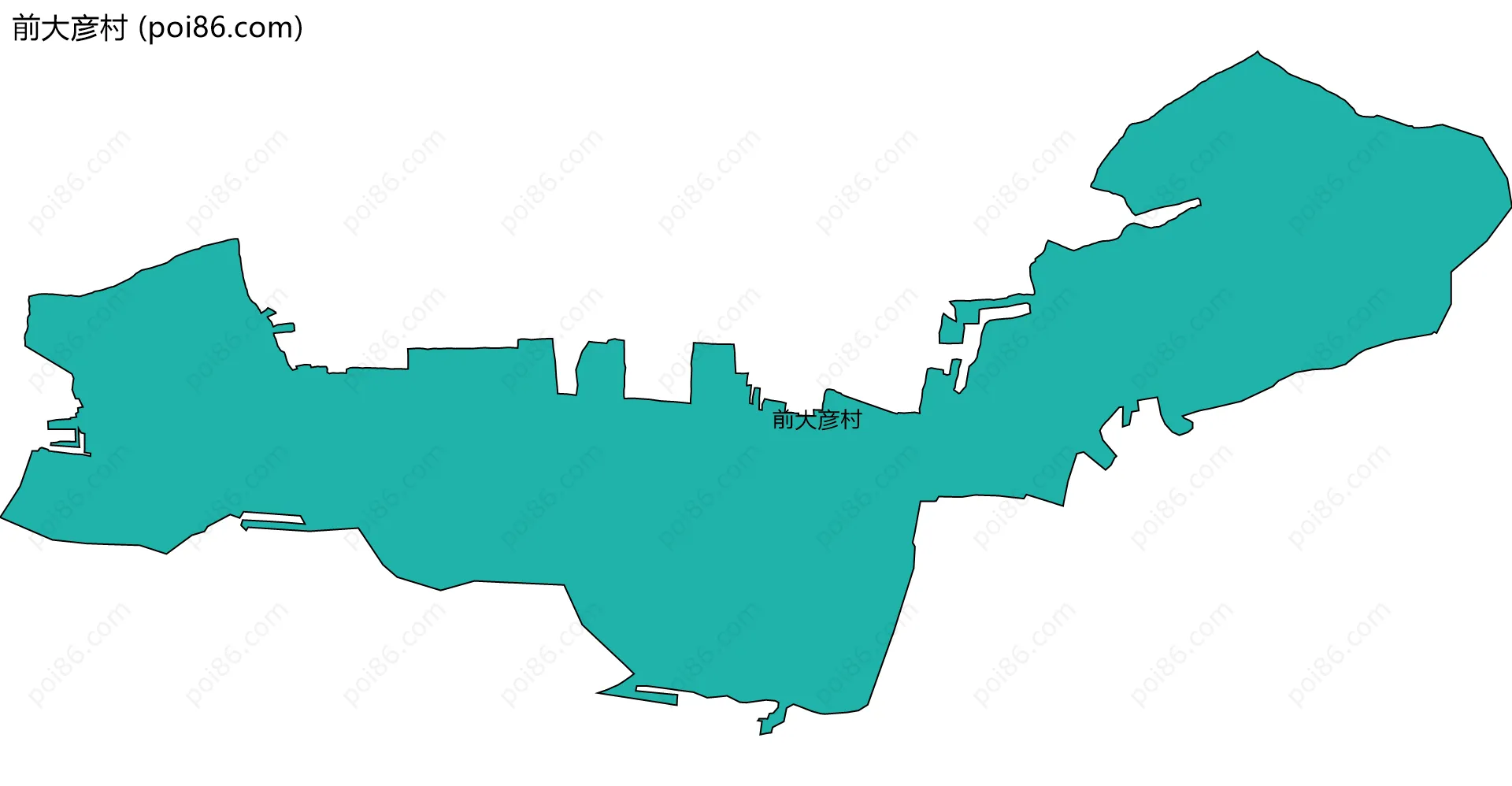 前大彦村边界地图