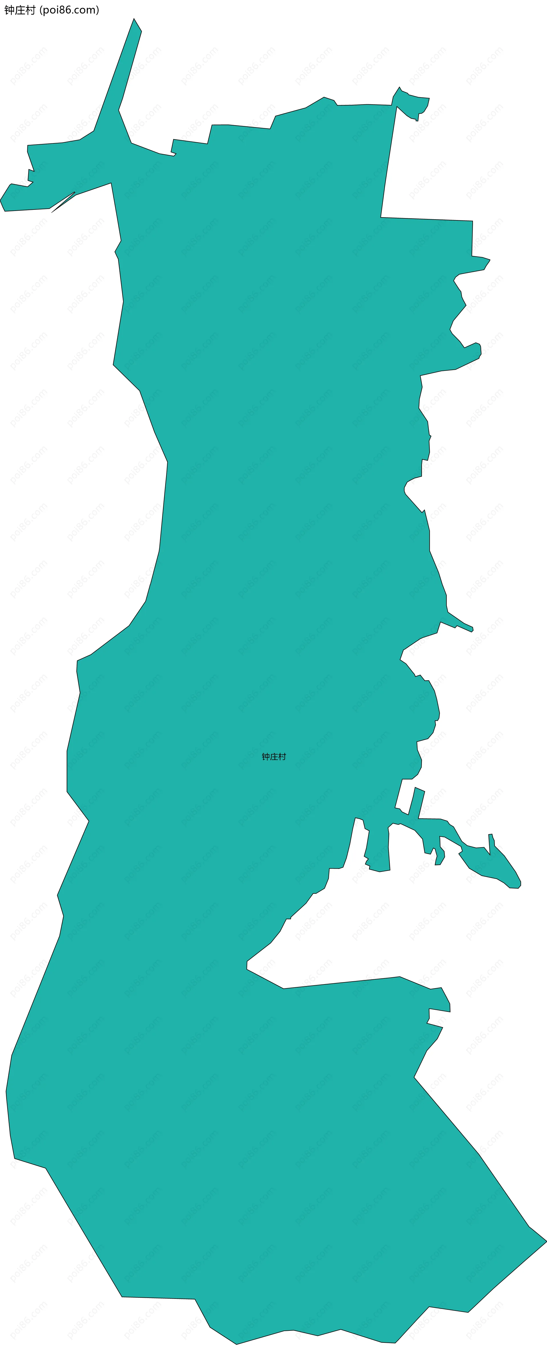 钟庄村边界地图