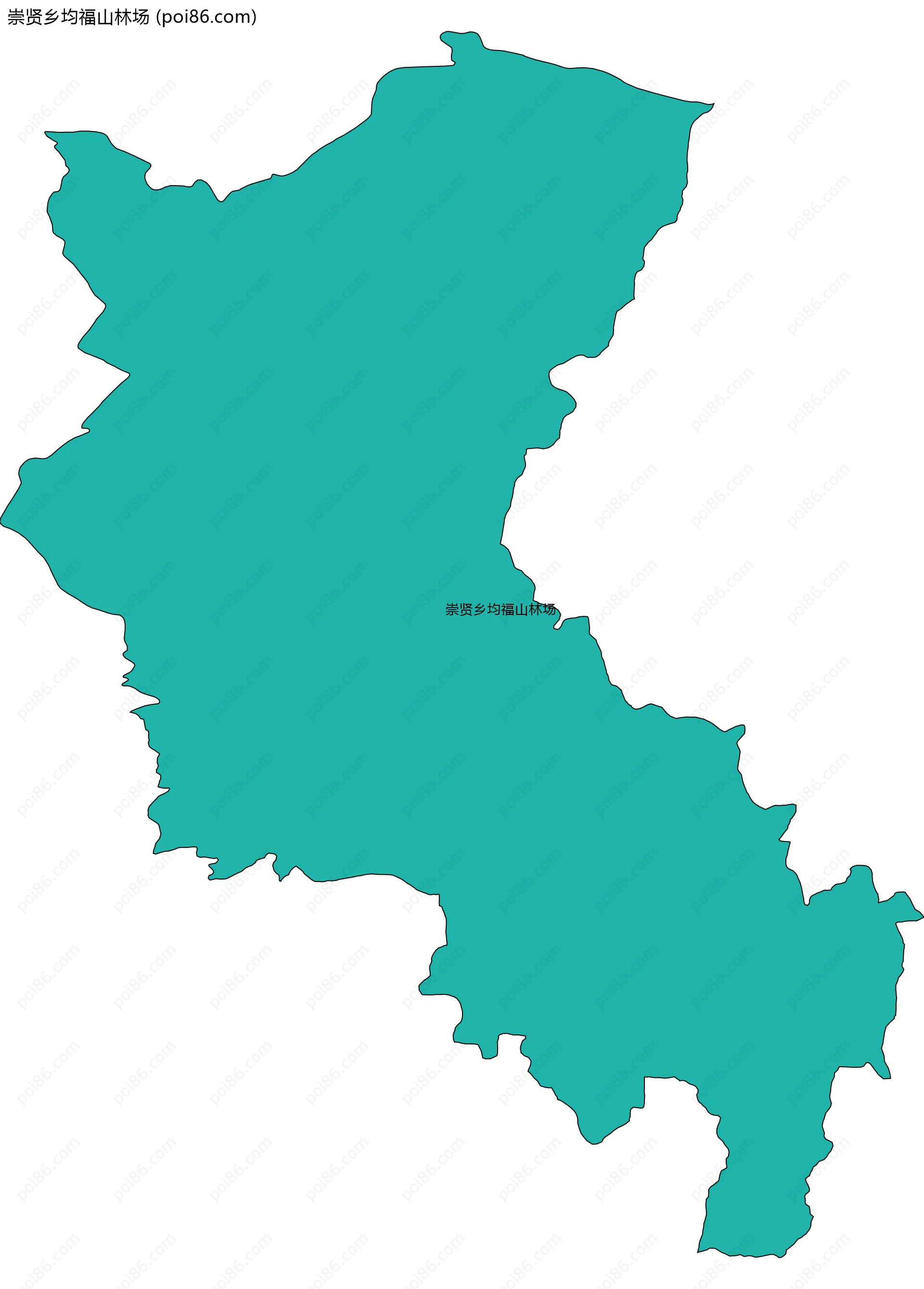 崇贤乡均福山林场边界地图