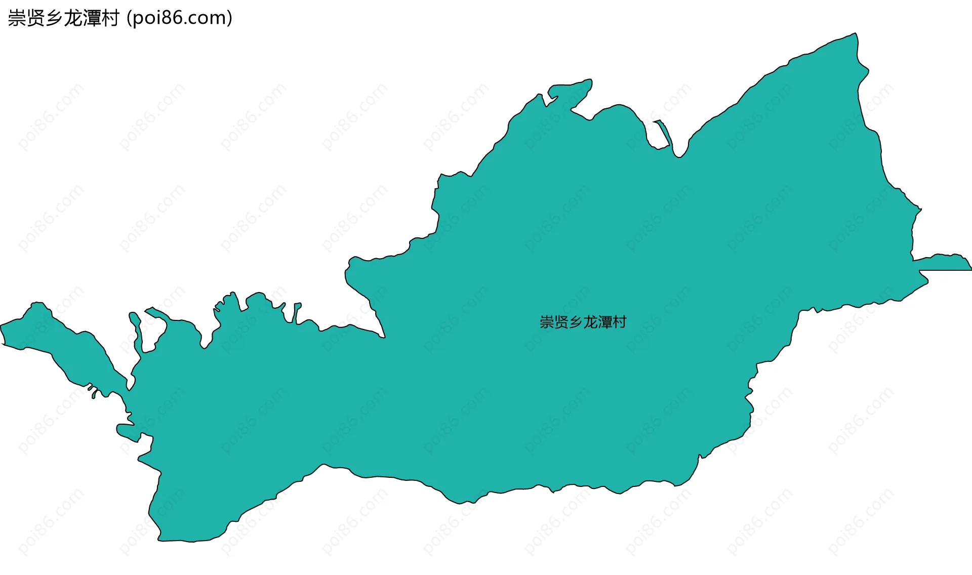 崇贤乡龙潭村边界地图