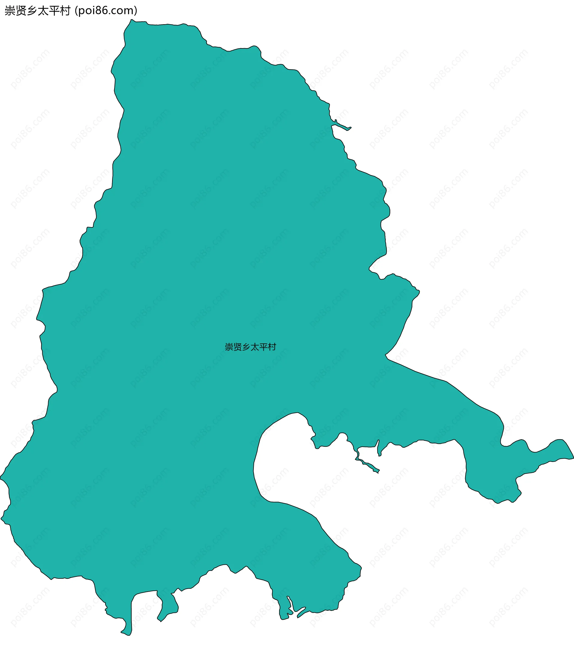 崇贤乡太平村边界地图