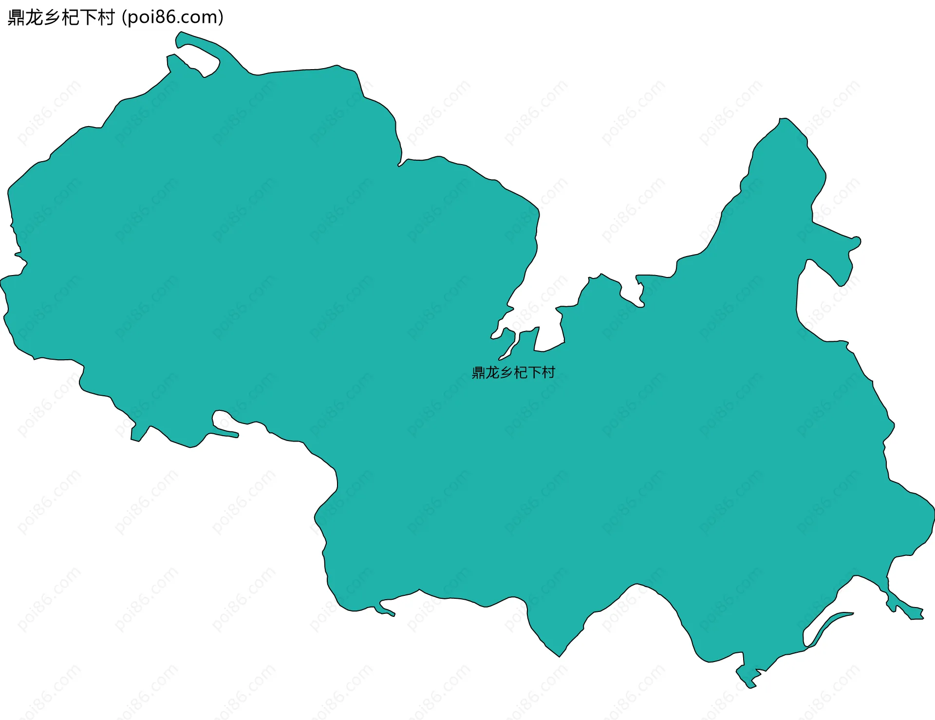 鼎龙乡杞下村边界地图