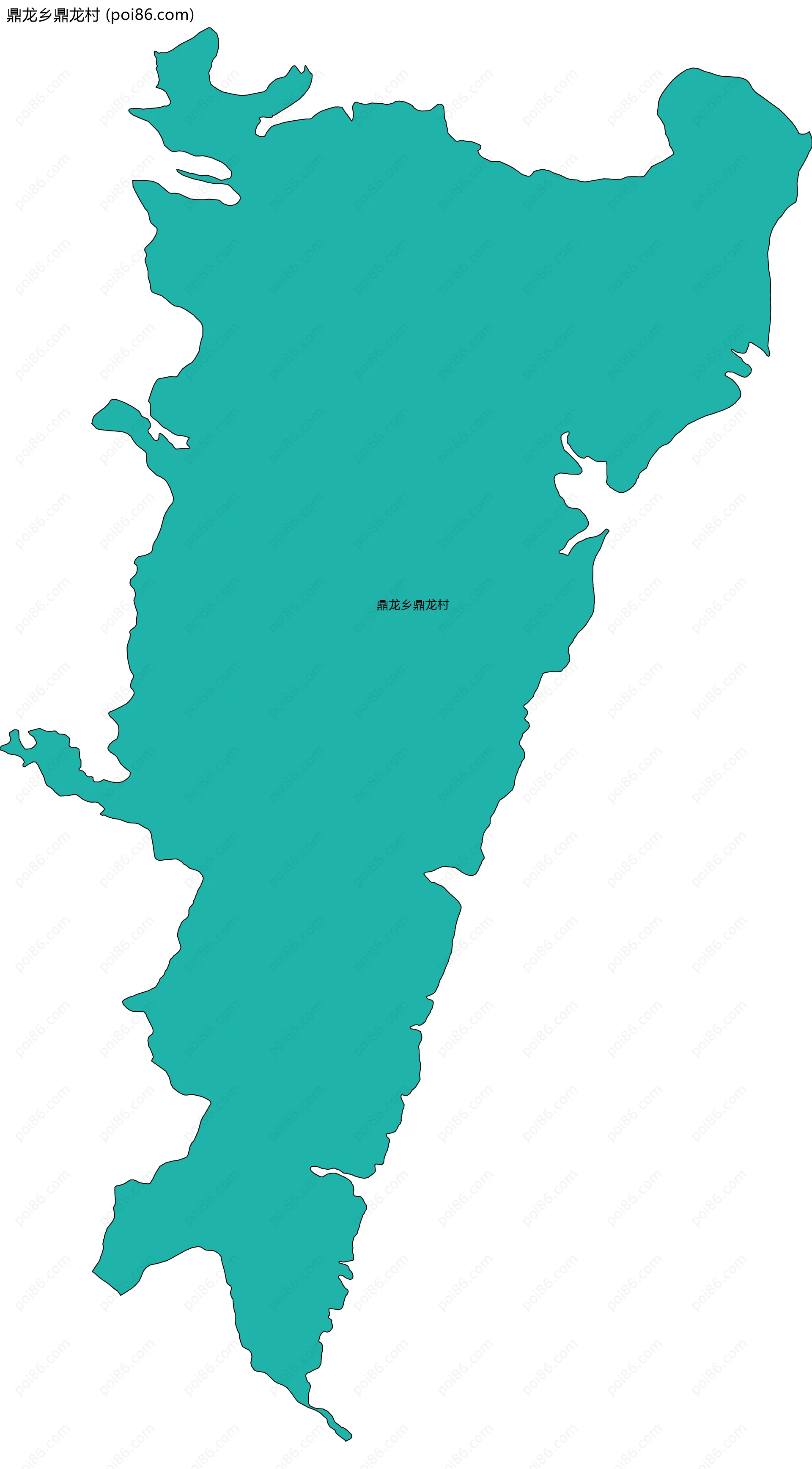 鼎龙乡鼎龙村边界地图