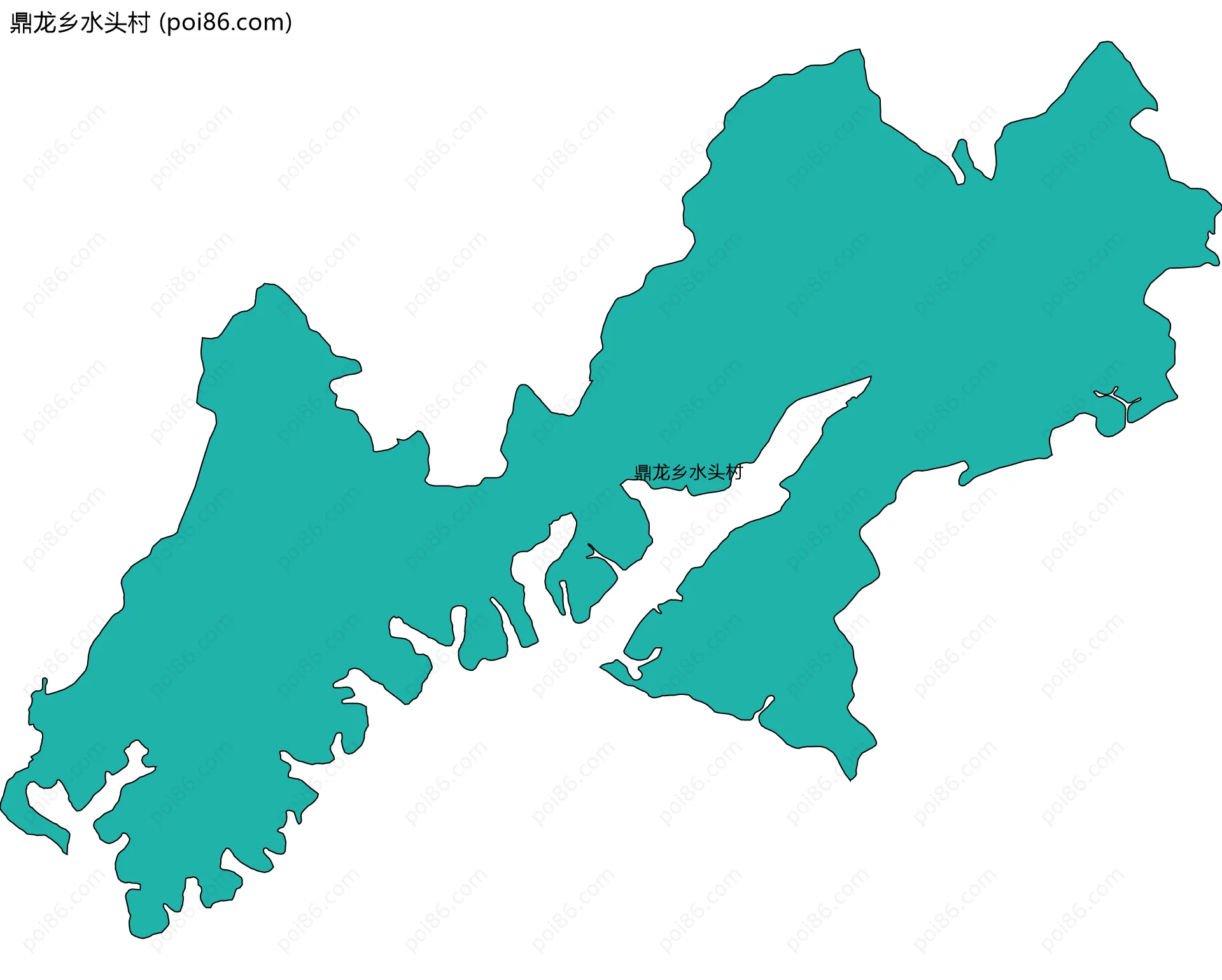 鼎龙乡水头村边界地图