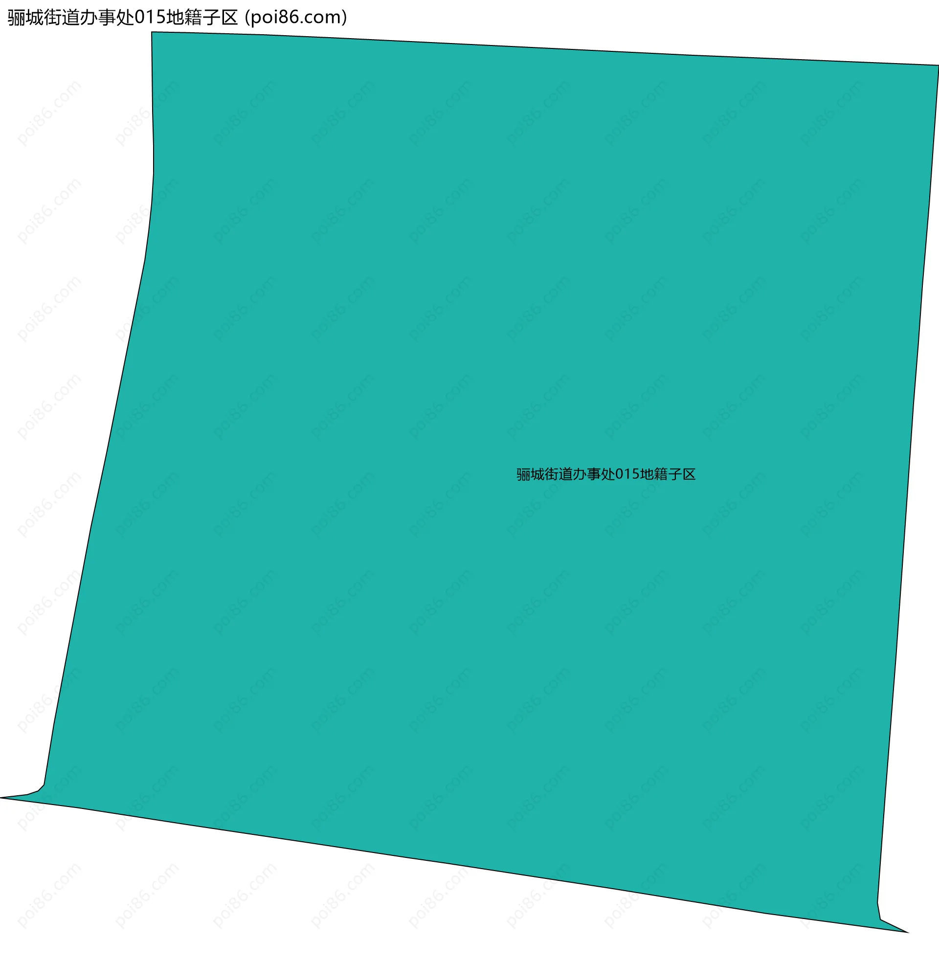 骊城街道办事处015地籍子区边界地图