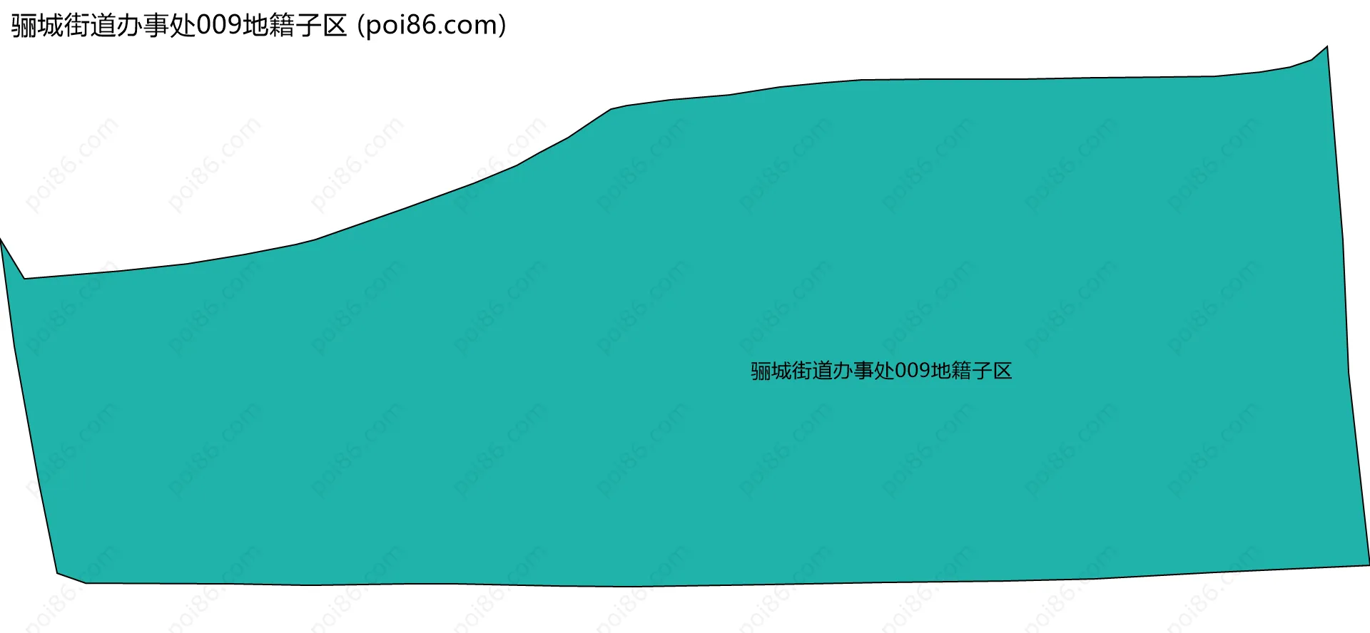 骊城街道办事处009地籍子区边界地图