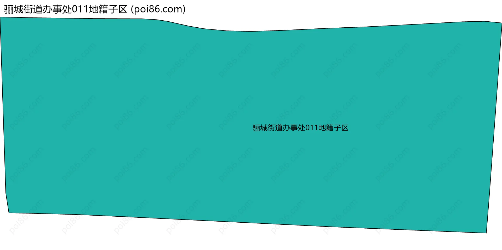骊城街道办事处011地籍子区边界地图