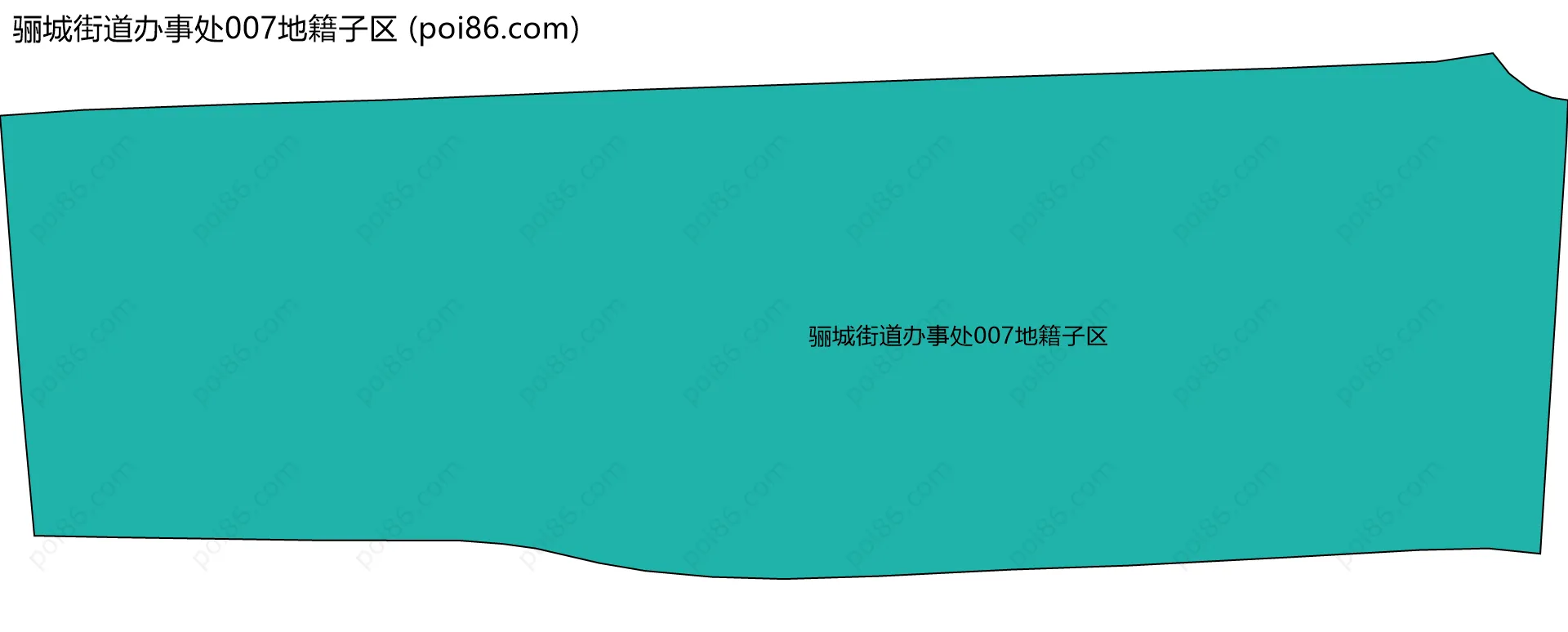 骊城街道办事处007地籍子区边界地图