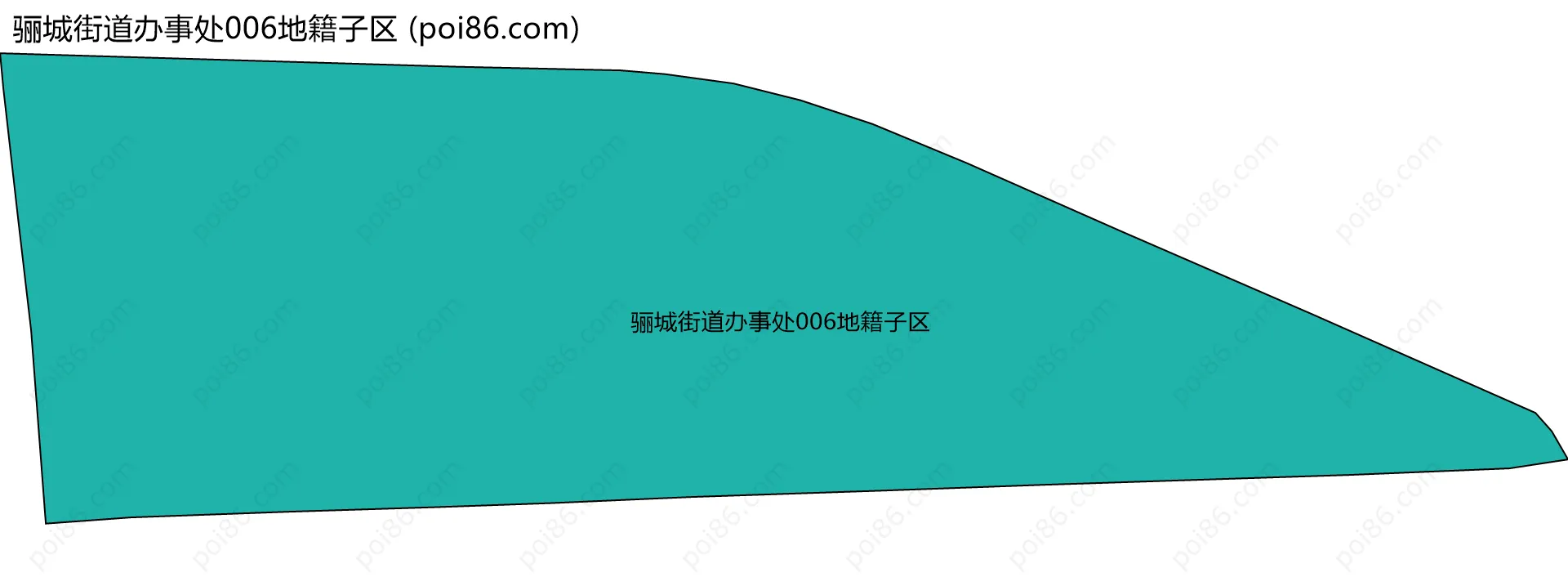 骊城街道办事处006地籍子区边界地图