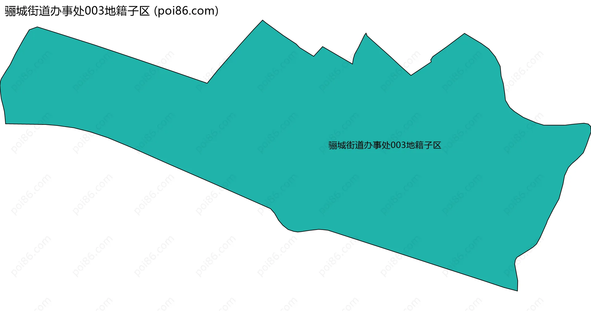 骊城街道办事处003地籍子区边界地图