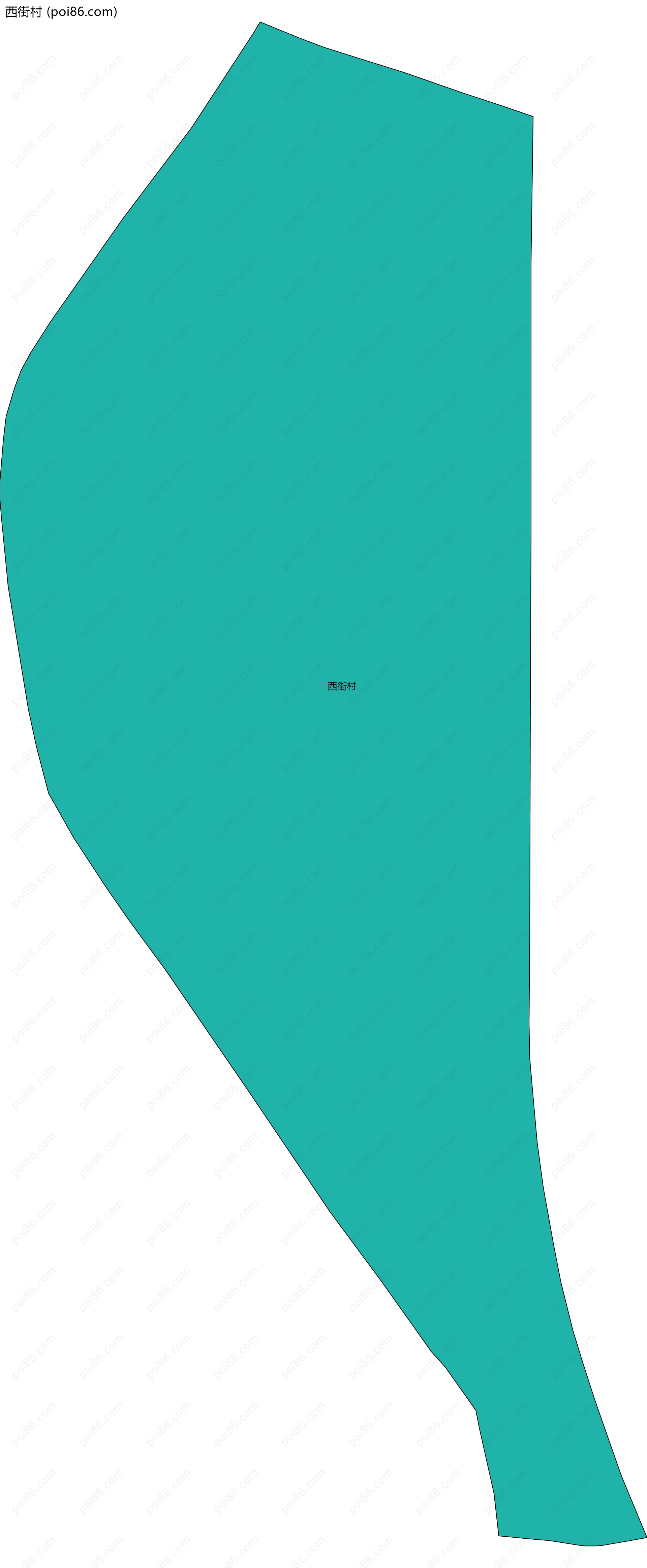 西街村边界地图