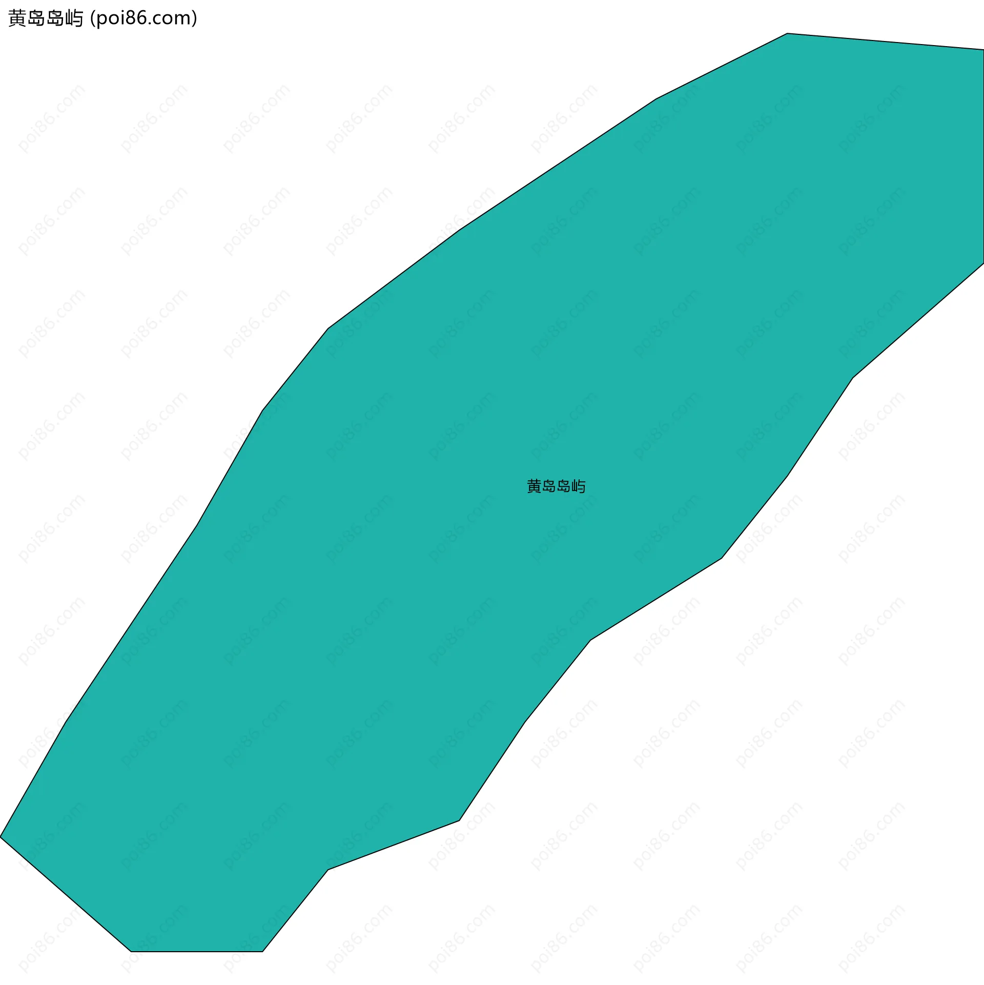黄岛岛屿边界地图