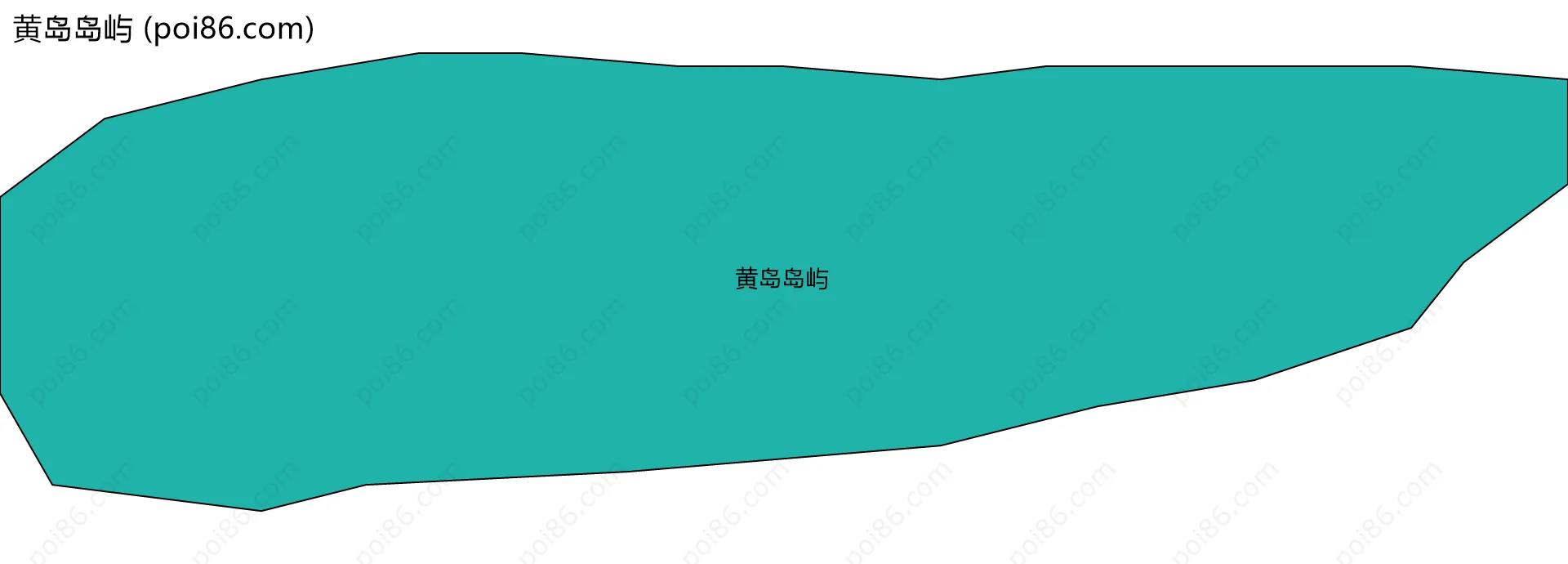 黄岛岛屿边界地图