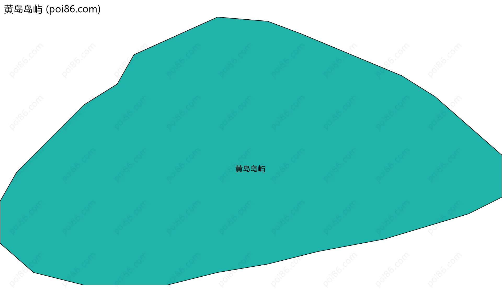 黄岛岛屿边界地图