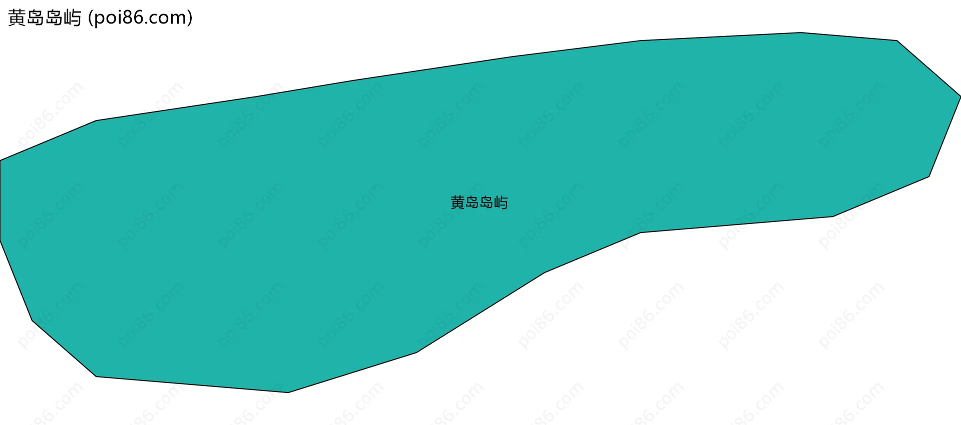黄岛岛屿边界地图