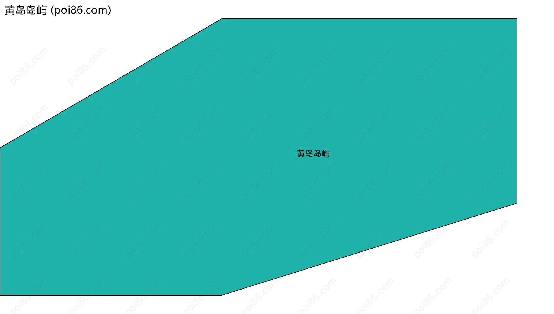 黄岛岛屿边界地图