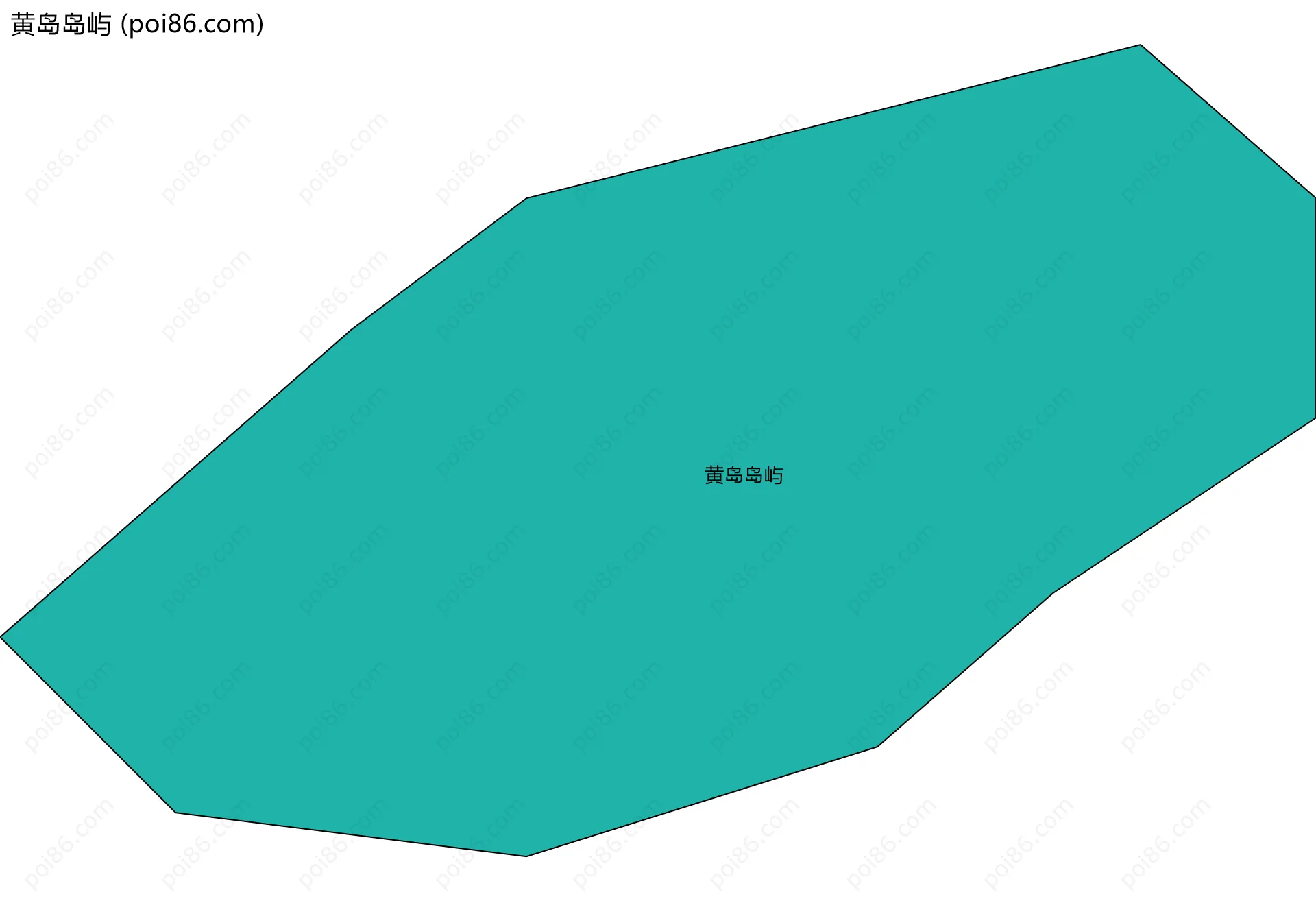 黄岛岛屿边界地图