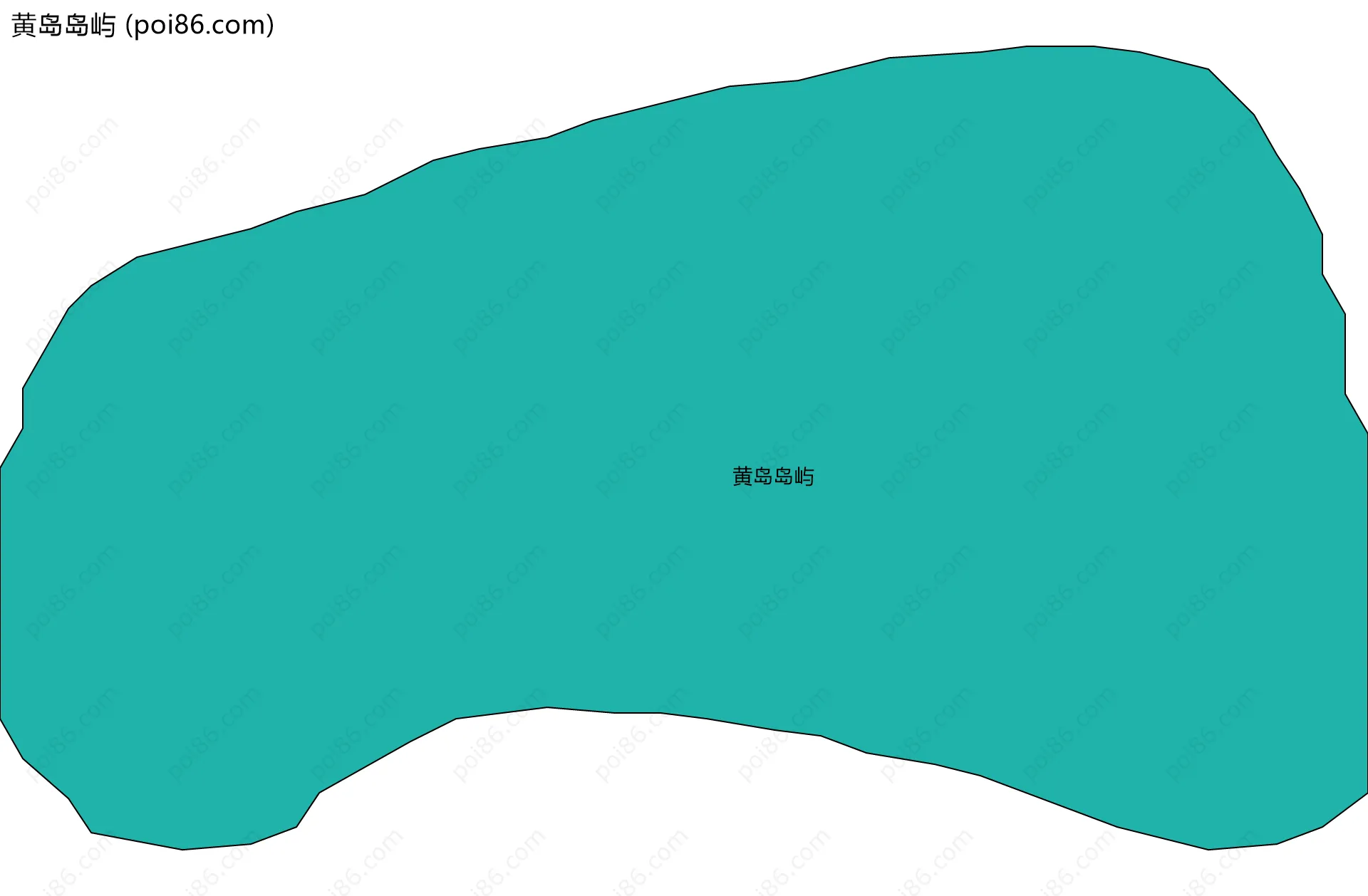 黄岛岛屿边界地图