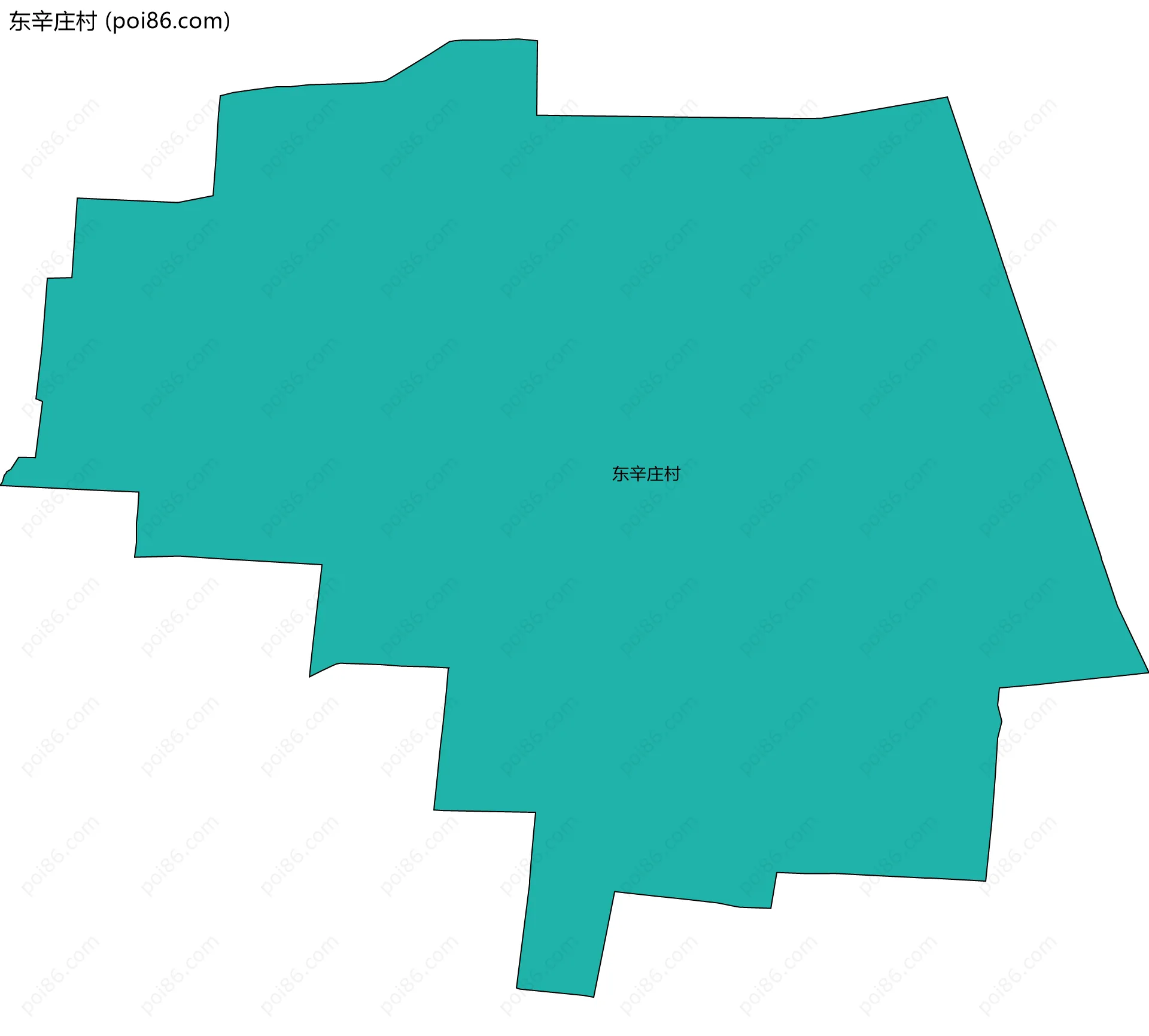 东辛庄村边界地图