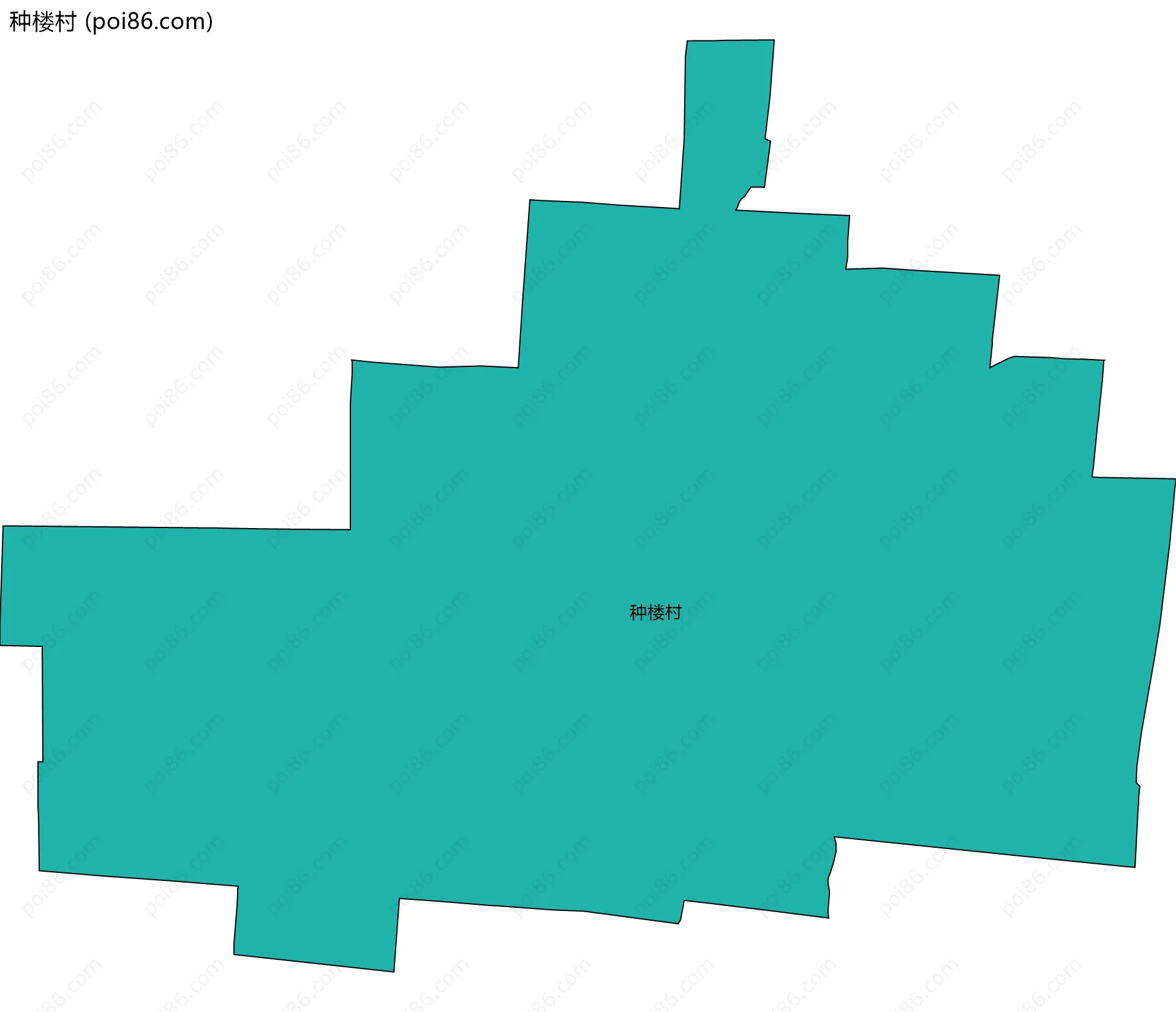 种楼村边界地图