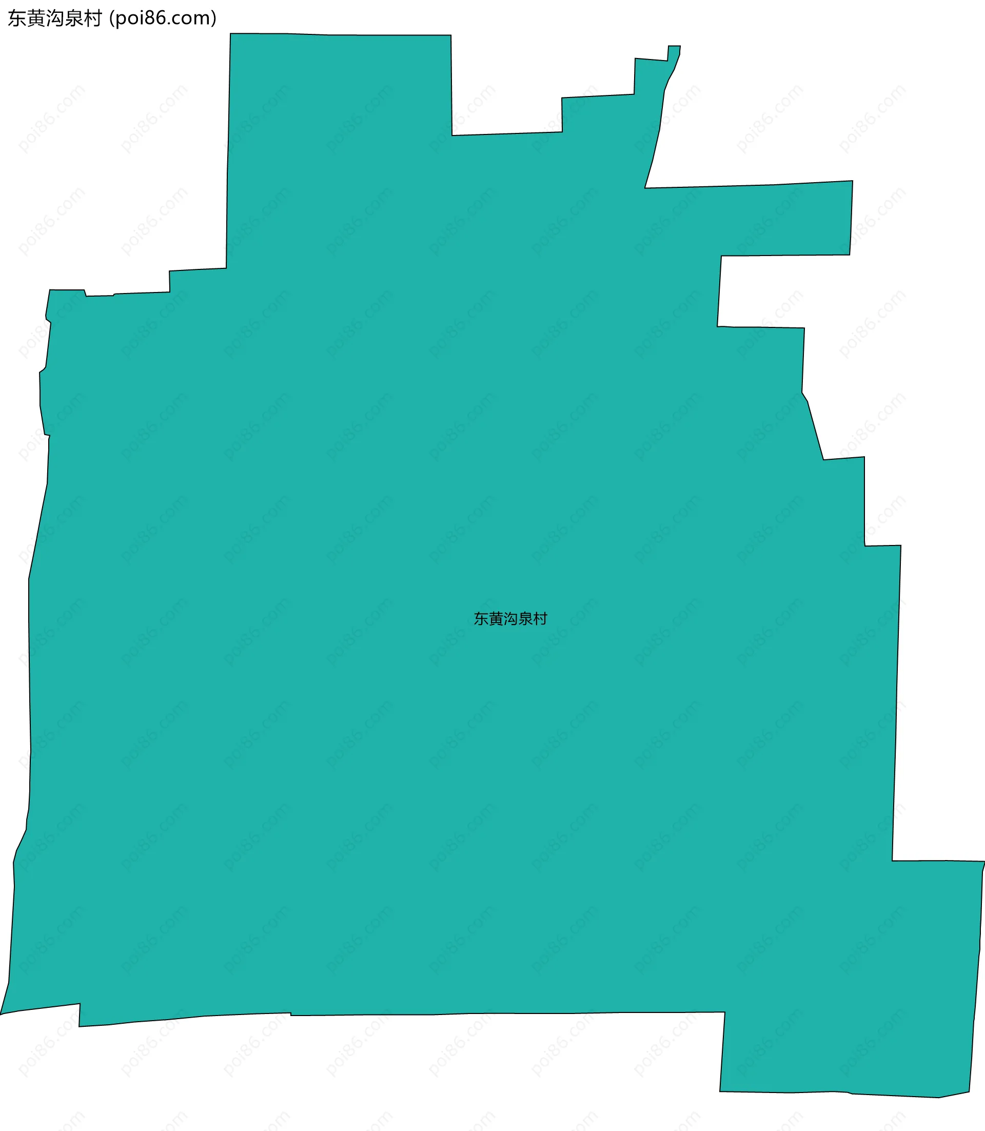 东黄沟泉村边界地图