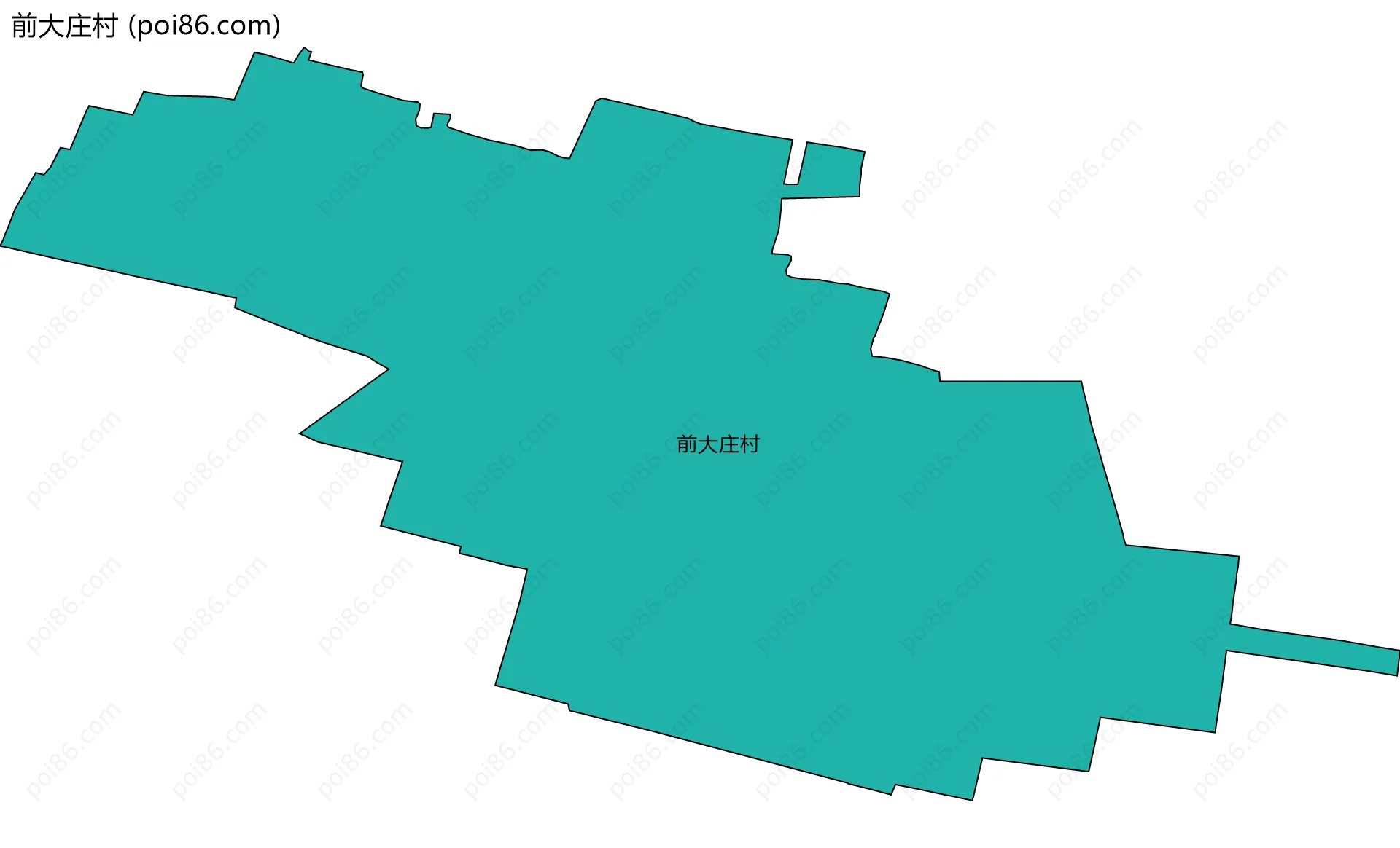 前大庄村边界地图
