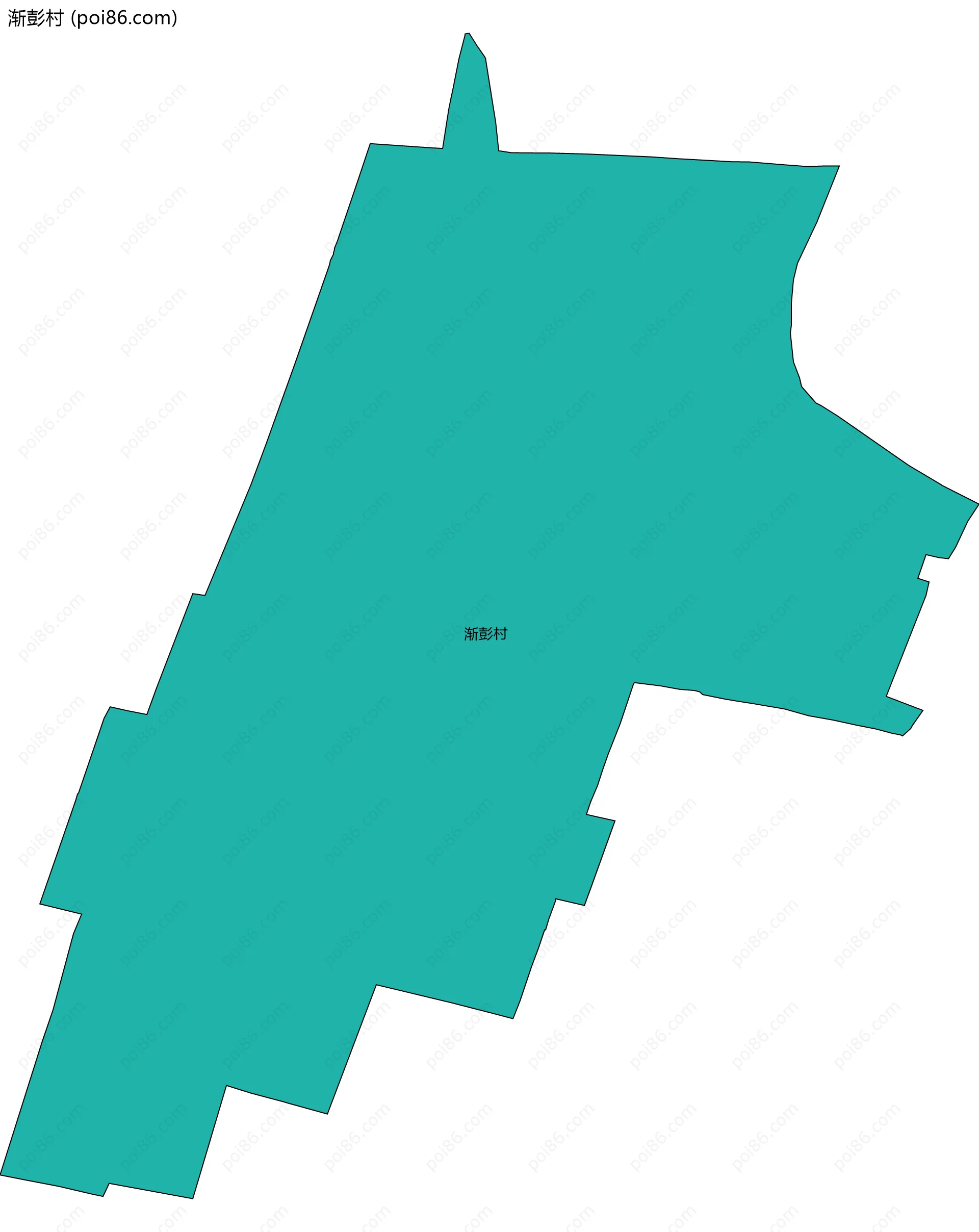 渐彭村边界地图