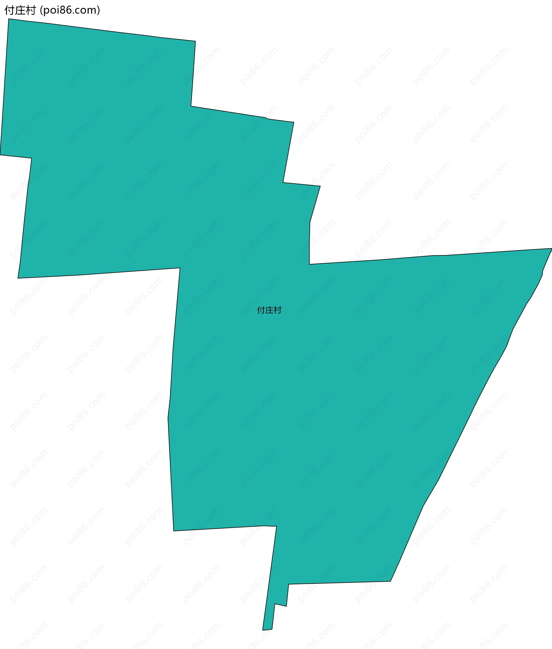 付庄村边界地图