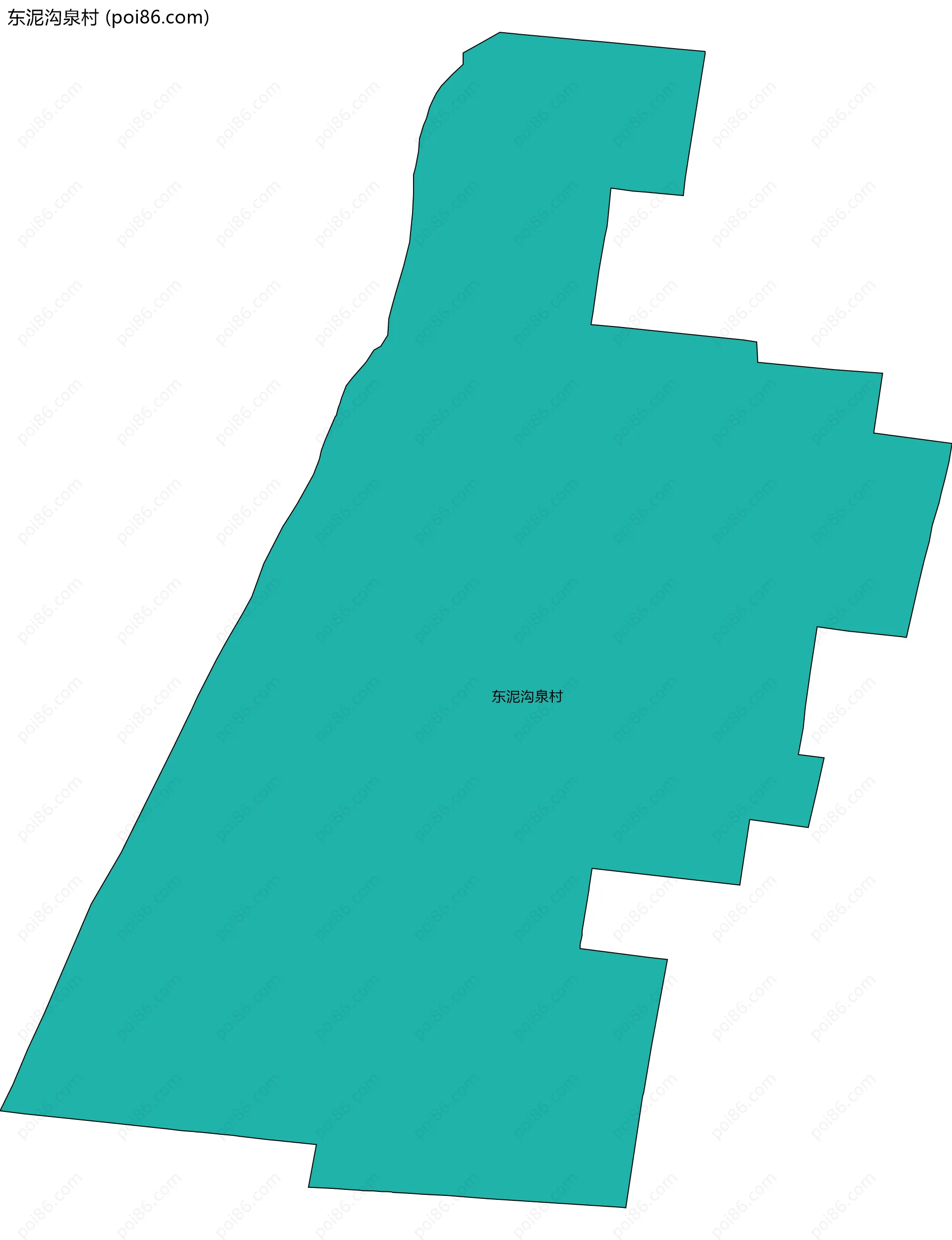 东泥沟泉村边界地图