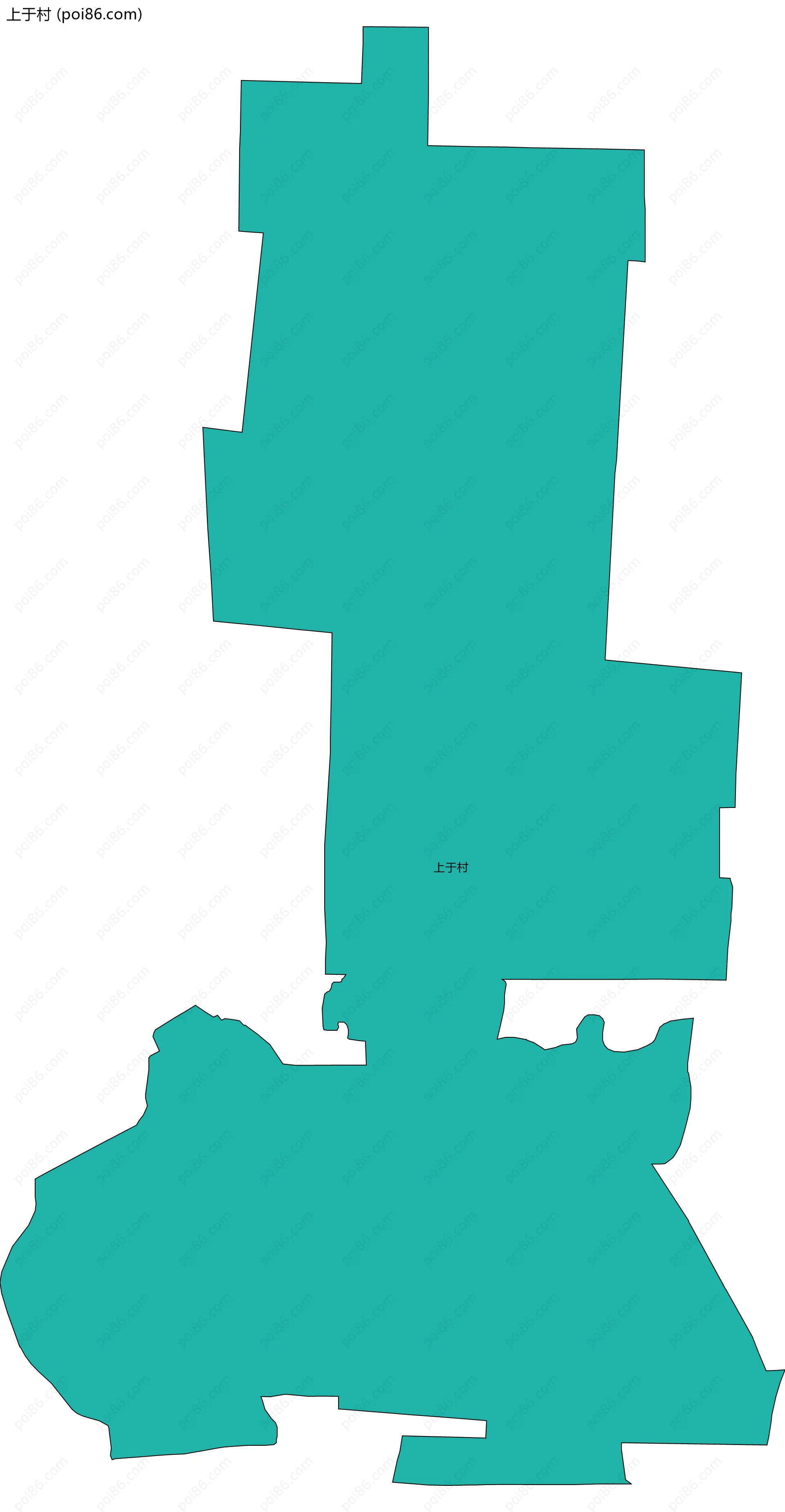 上于村边界地图