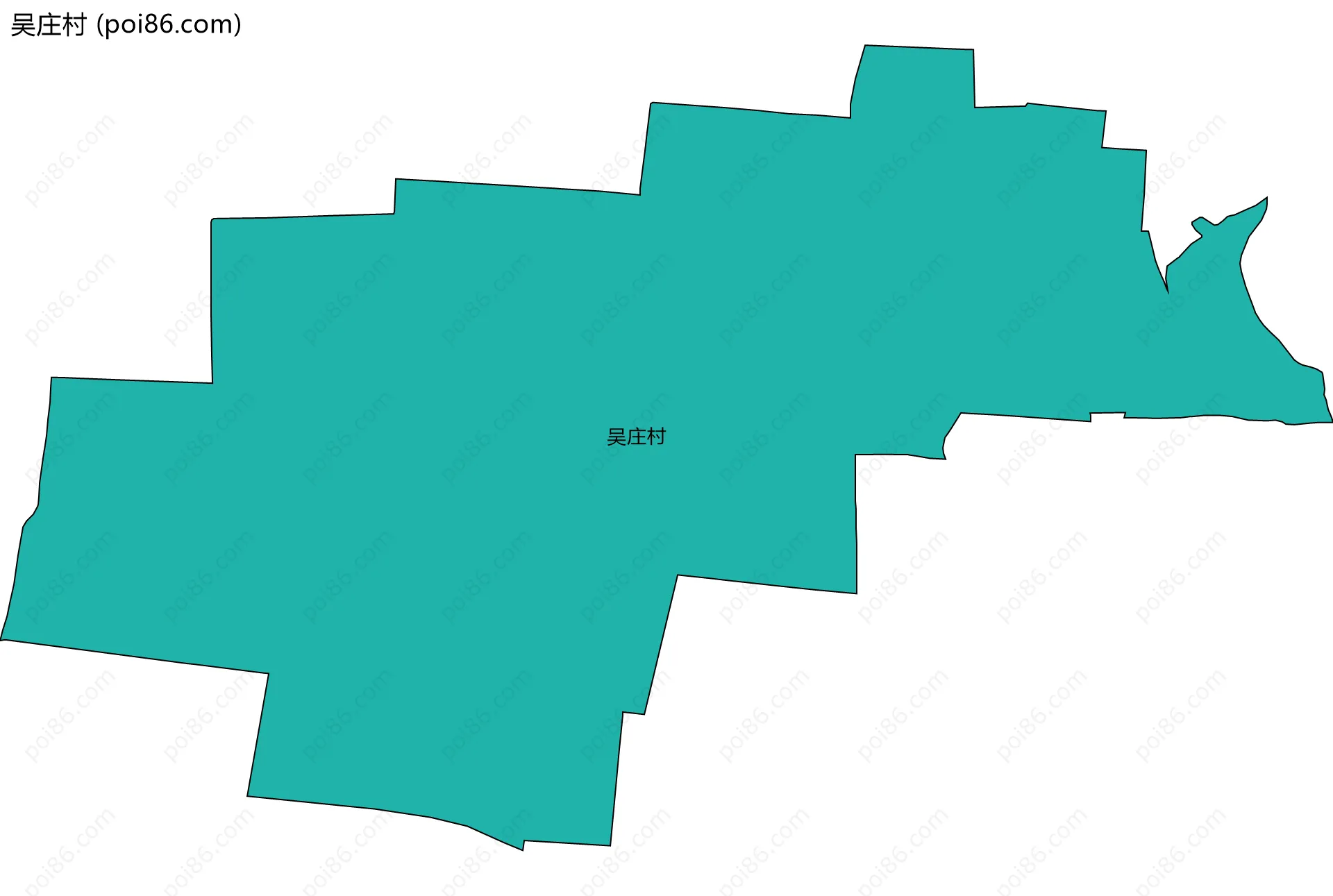 吴庄村边界地图