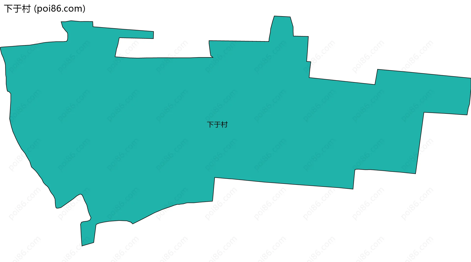 下于村边界地图