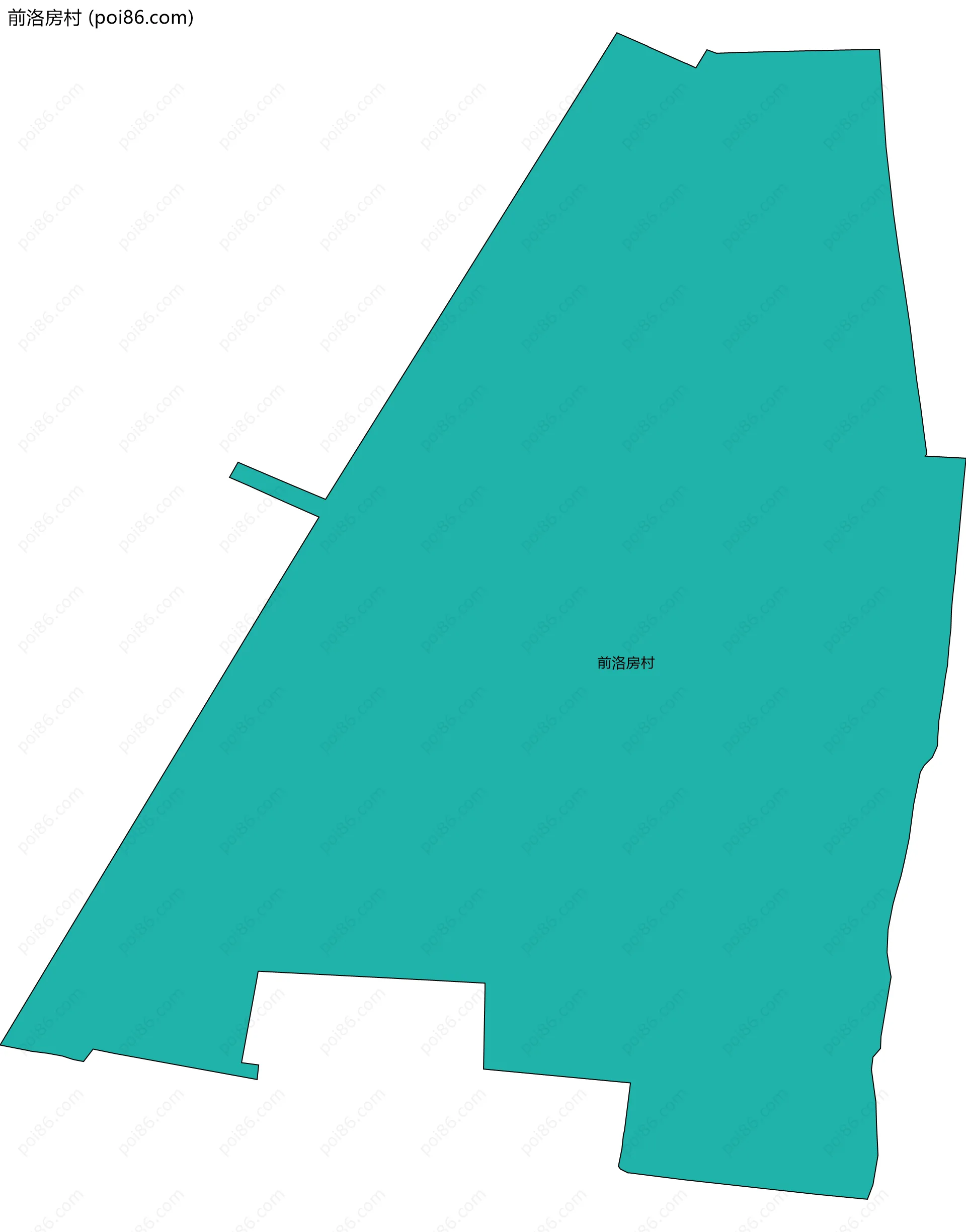 前洛房村边界地图