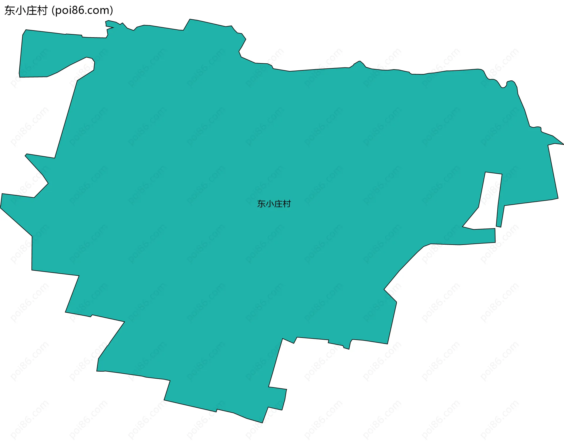 东小庄村边界地图