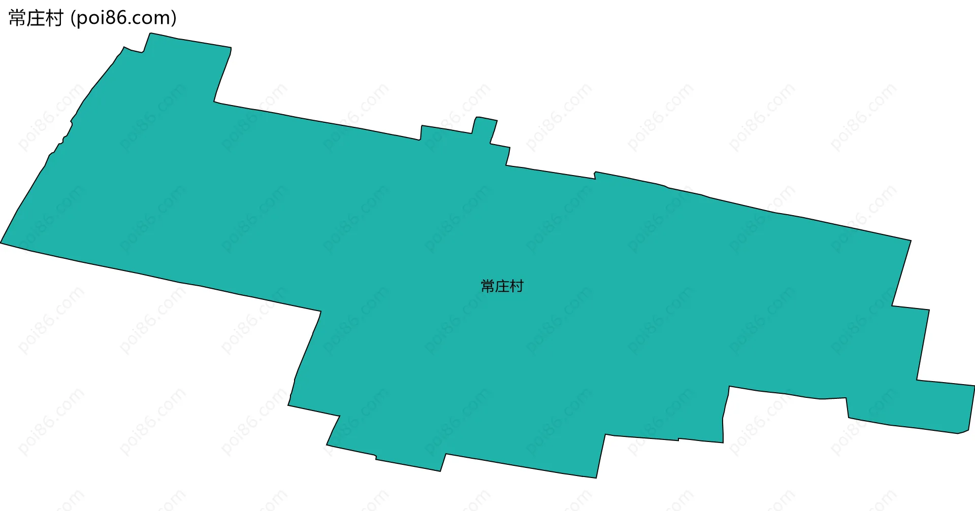 常庄村边界地图