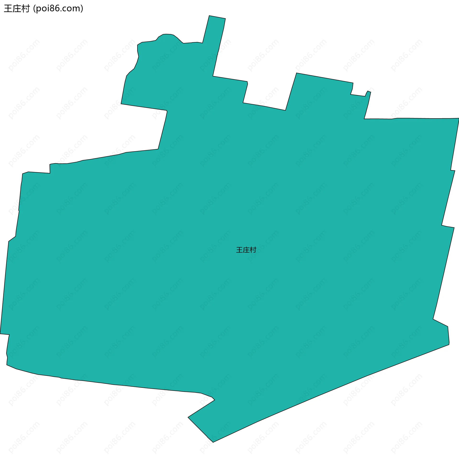 王庄村边界地图