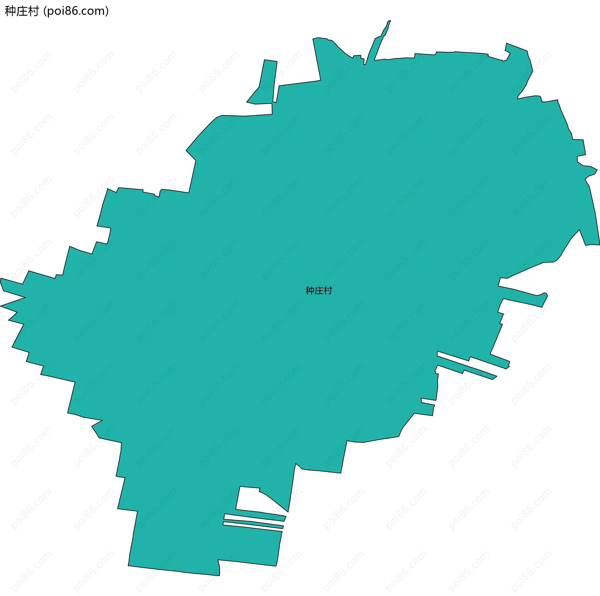 种庄村边界地图