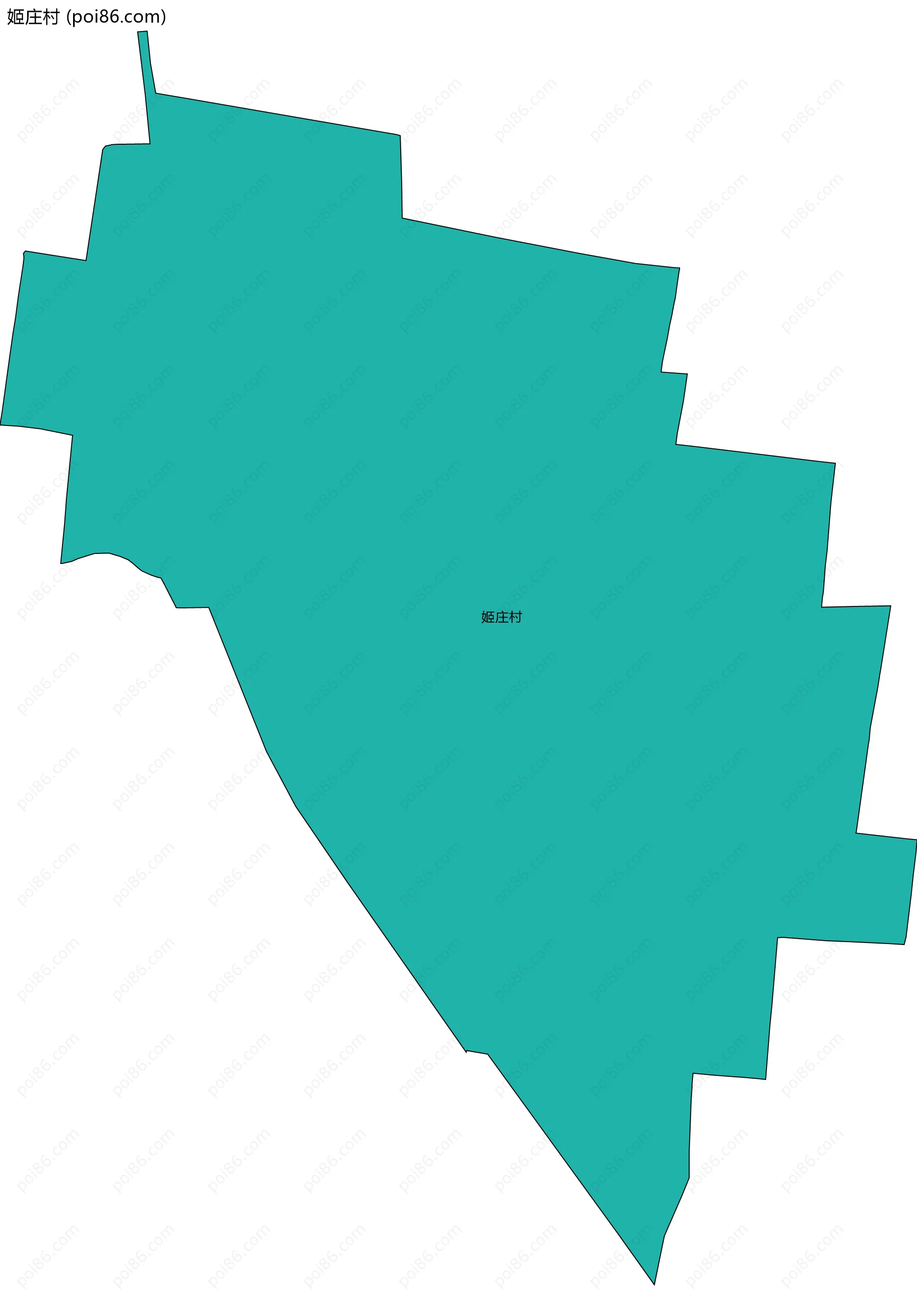 姬庄村边界地图